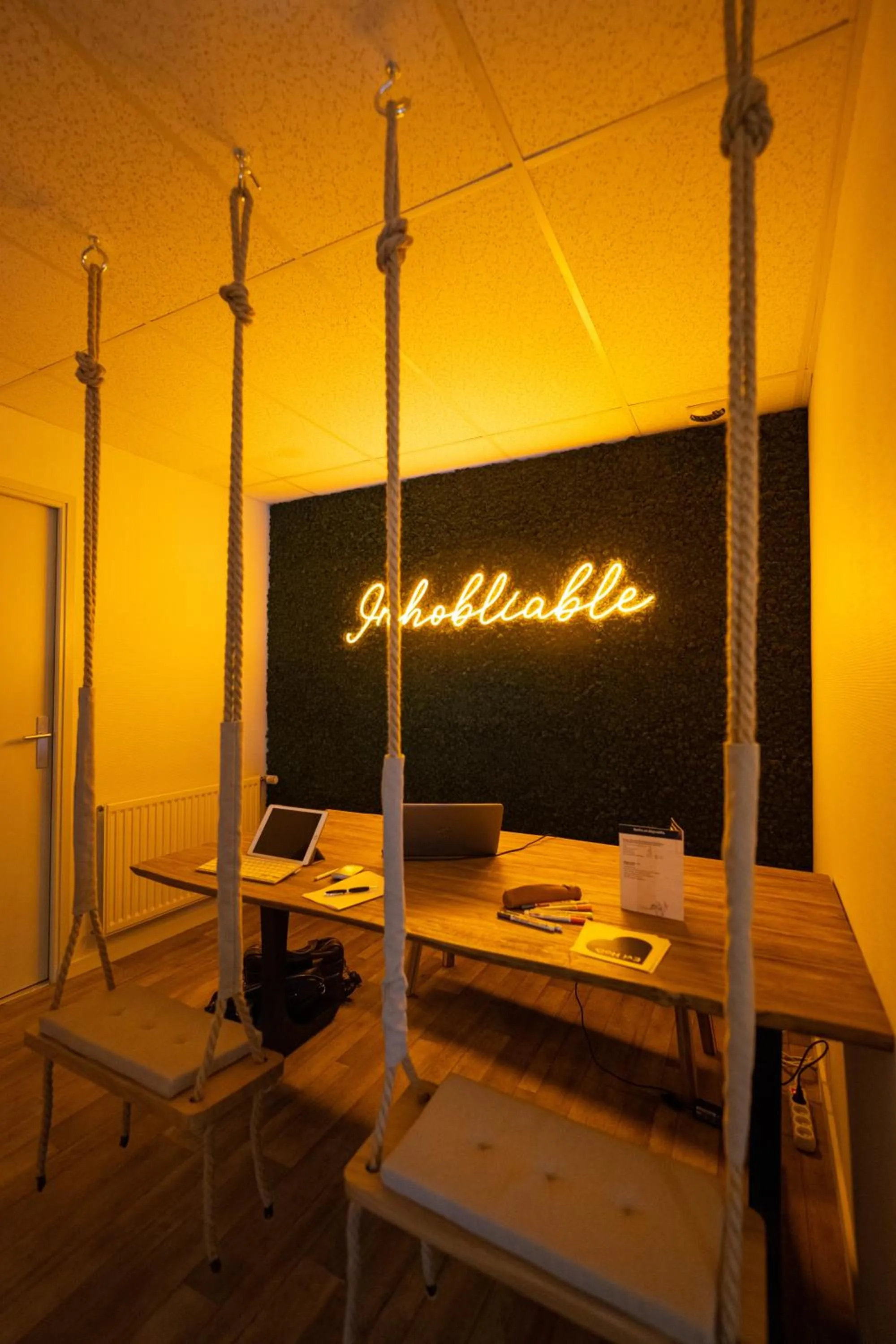 Seating area in Hob Fort du Pré