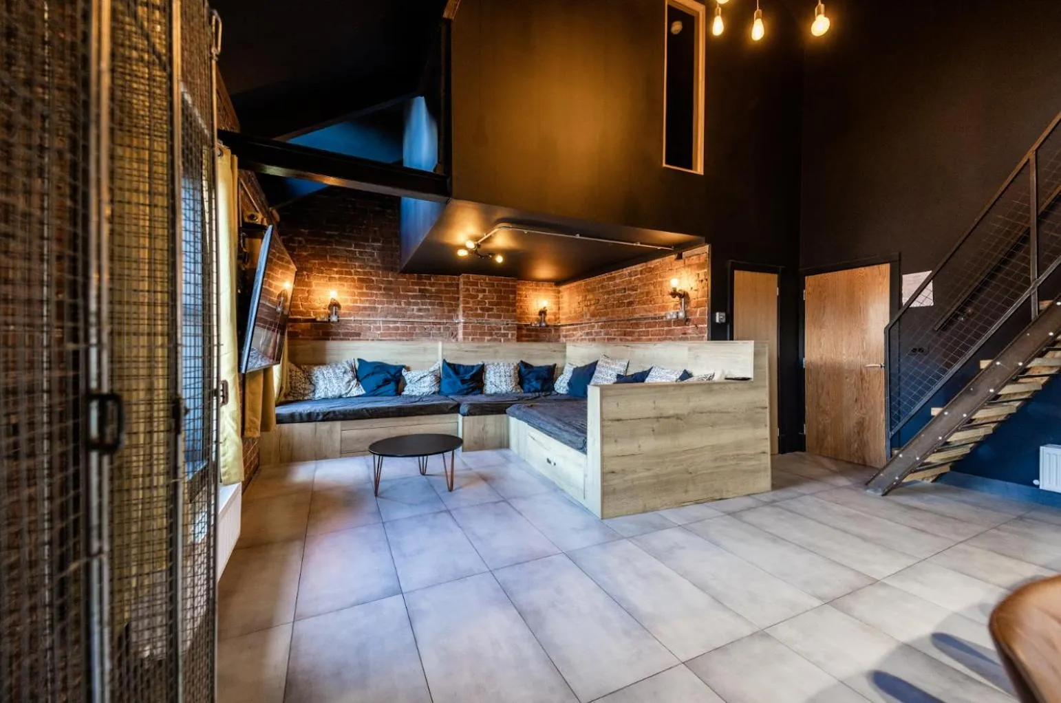 Living room in The Loft Sasco Apartments