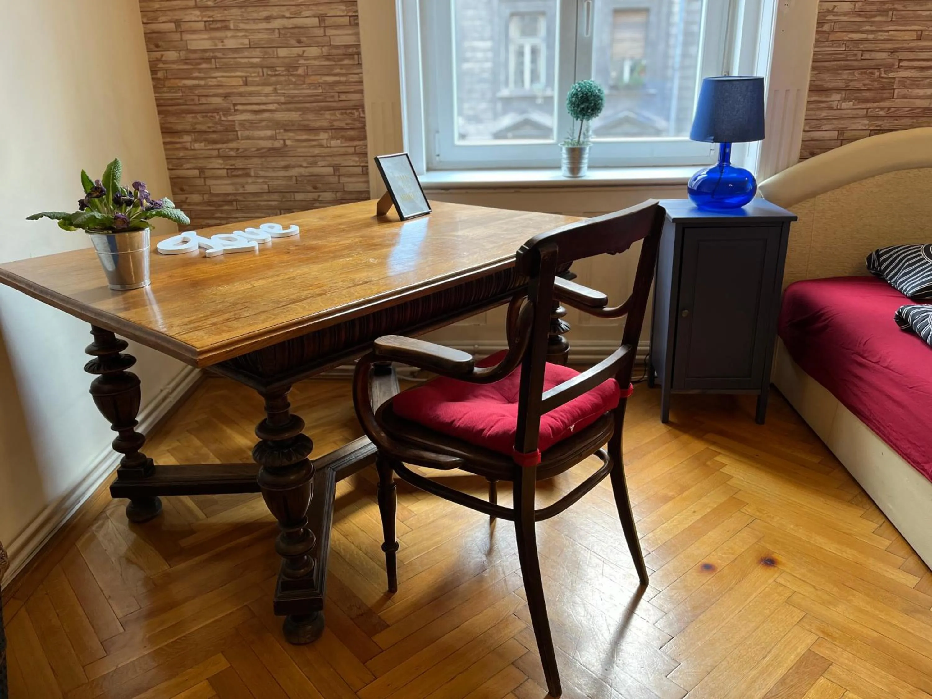 Seating area in Zen Hostel by Central Market