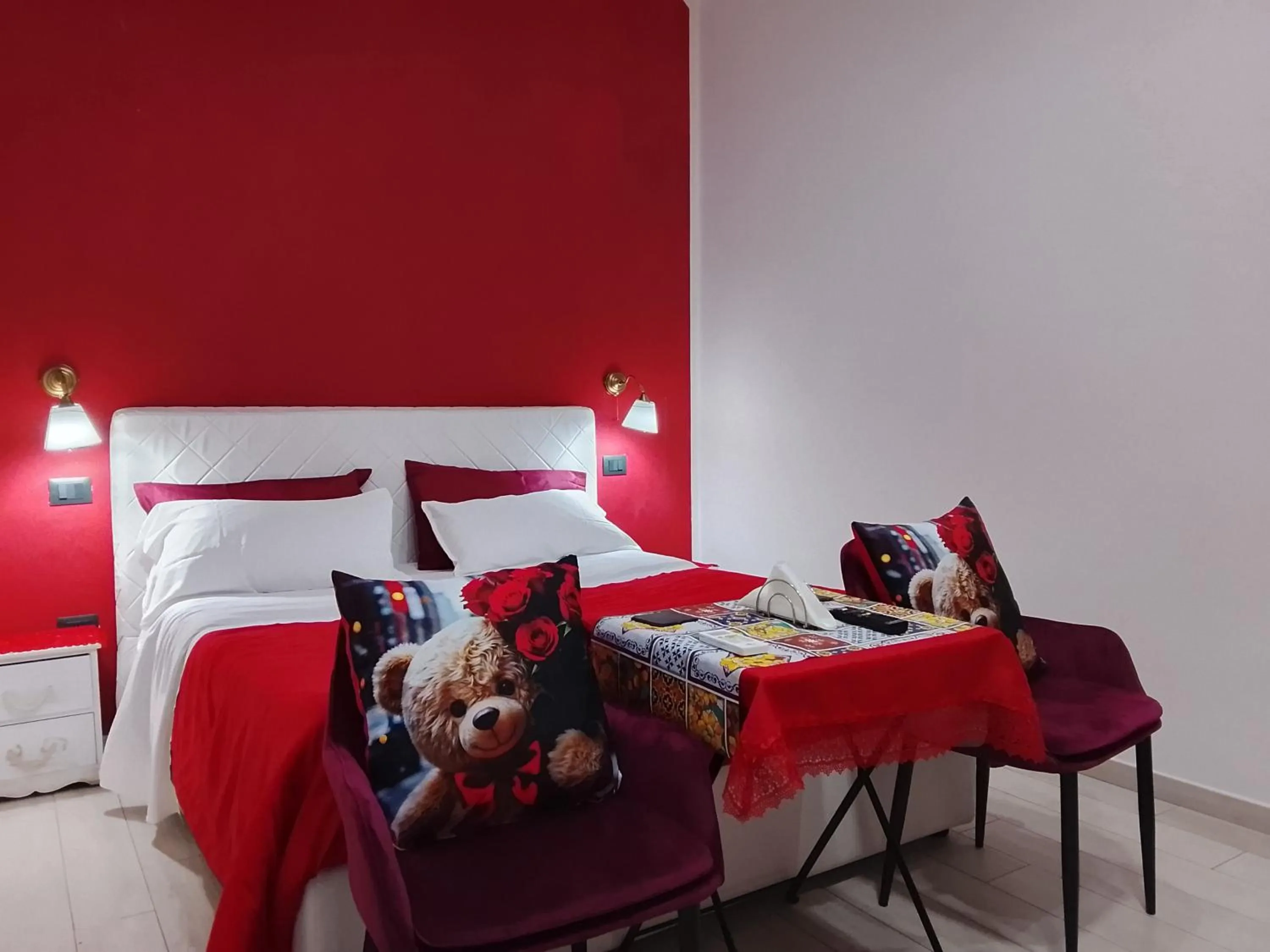 Bed in Domus Michaeli B&B Pompei perfetto per famiglie e gruppi Camere confortevoli vicino agli Scavi e al centro