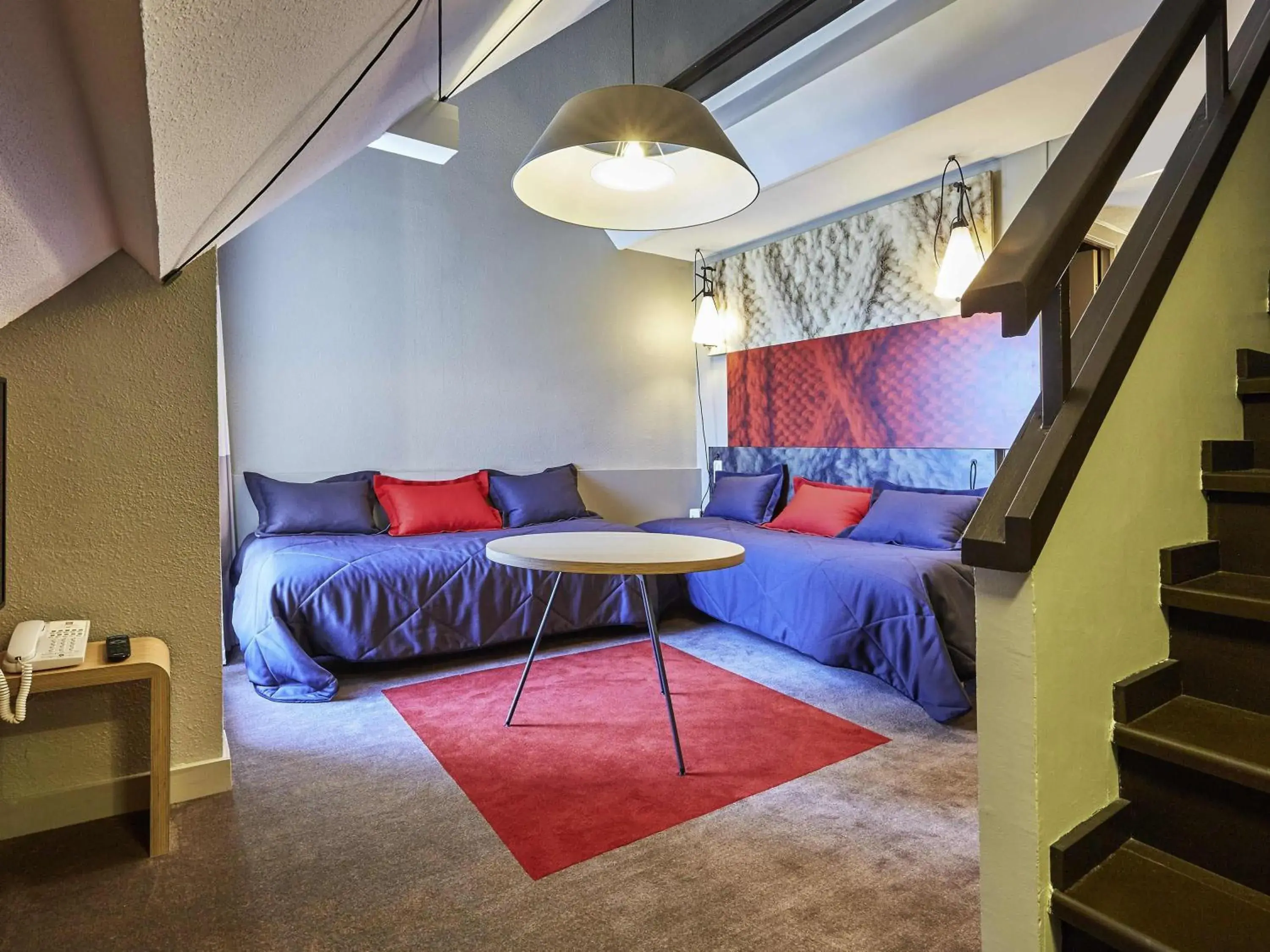 Duplex Room with 1 Double Bed and 2 Single Beds with Balcony in ibis Deauville Centre Duplex Room with 1 Double Bed and 2 Single Beds with Balcony in ibis Deauville Centre