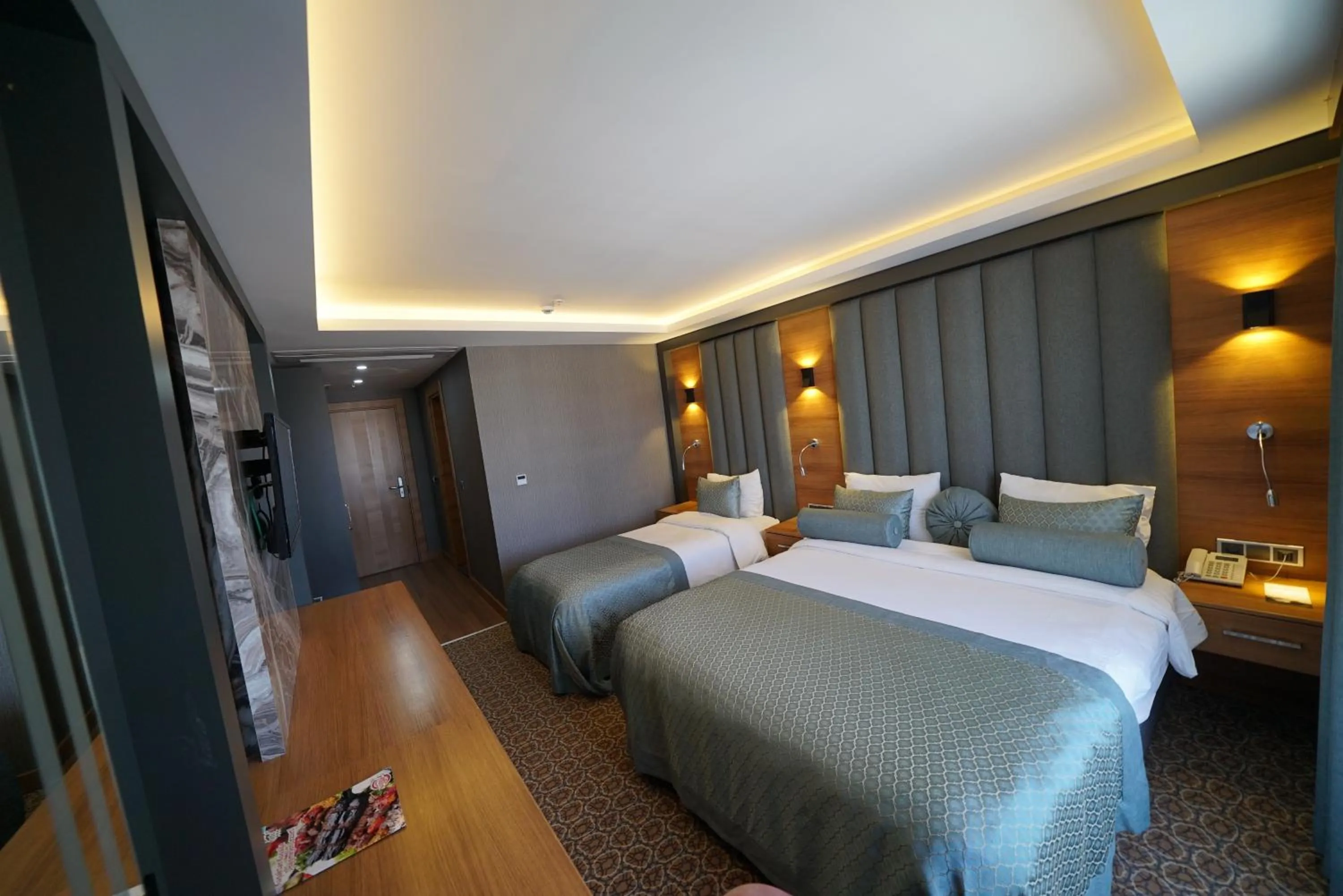 Bed in Green Prusa Hotel