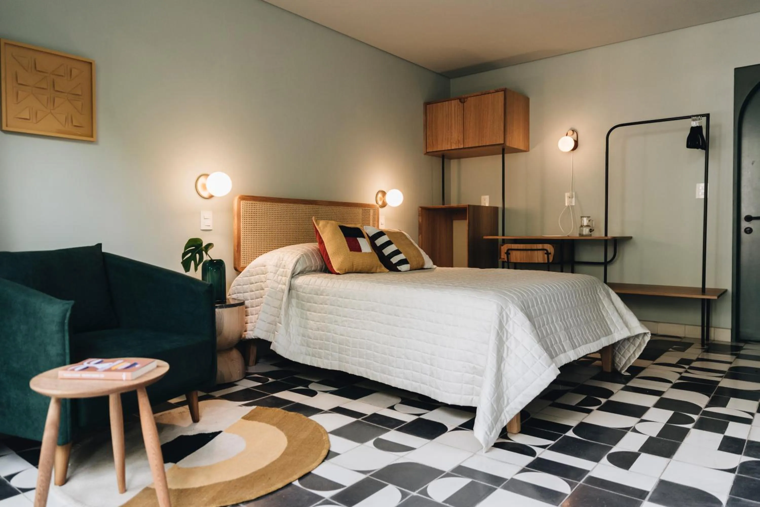 Bed in Casa Ixaya by Barrio México