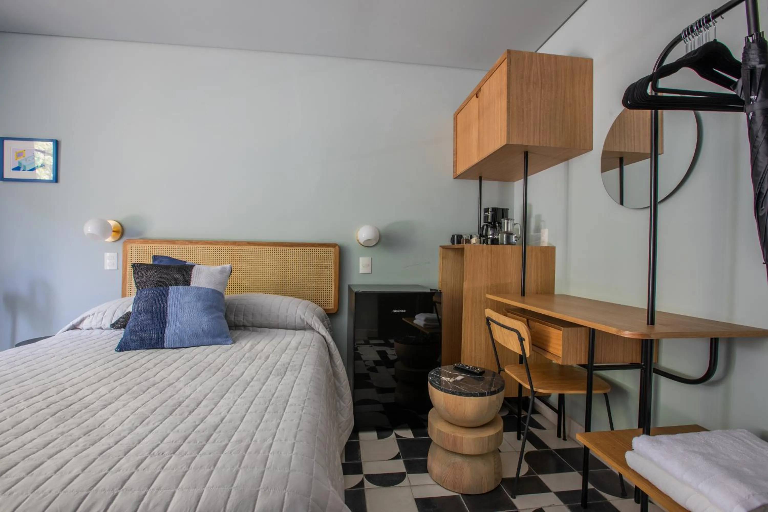 Bed in Casa Ixaya by Barrio México