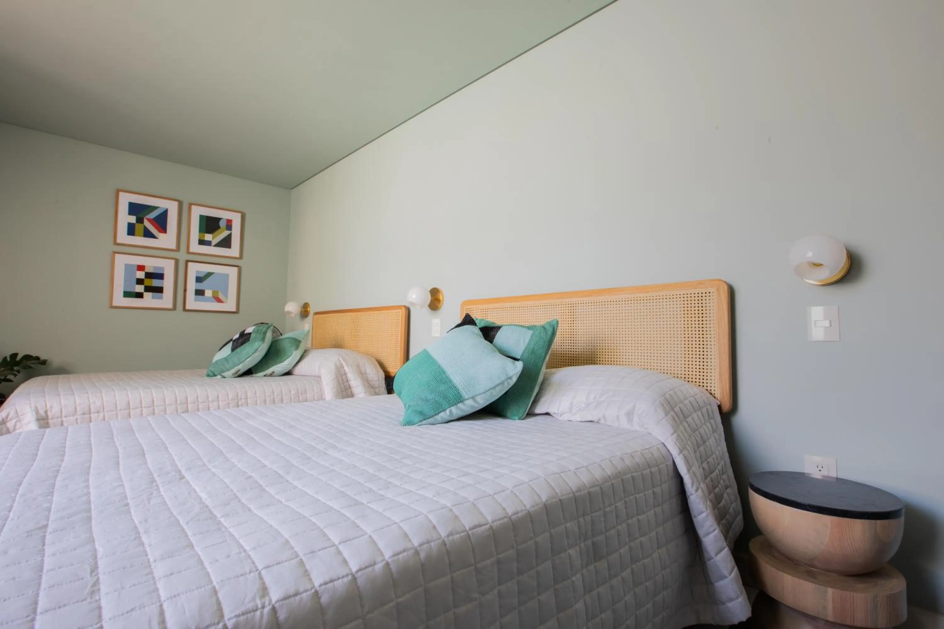 Bed in Casa Ixaya by Barrio México