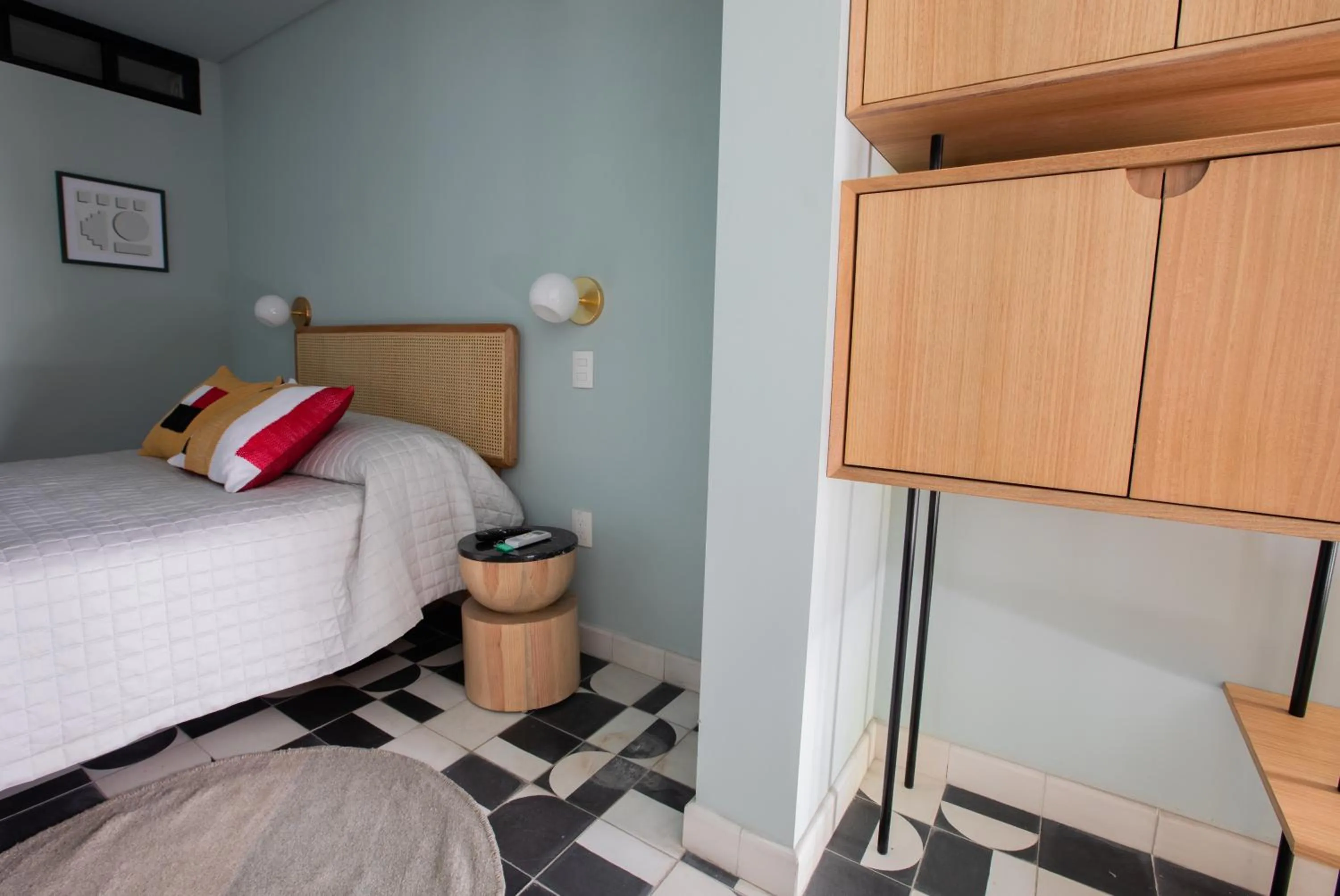 Bed in Casa Ixaya by Barrio México