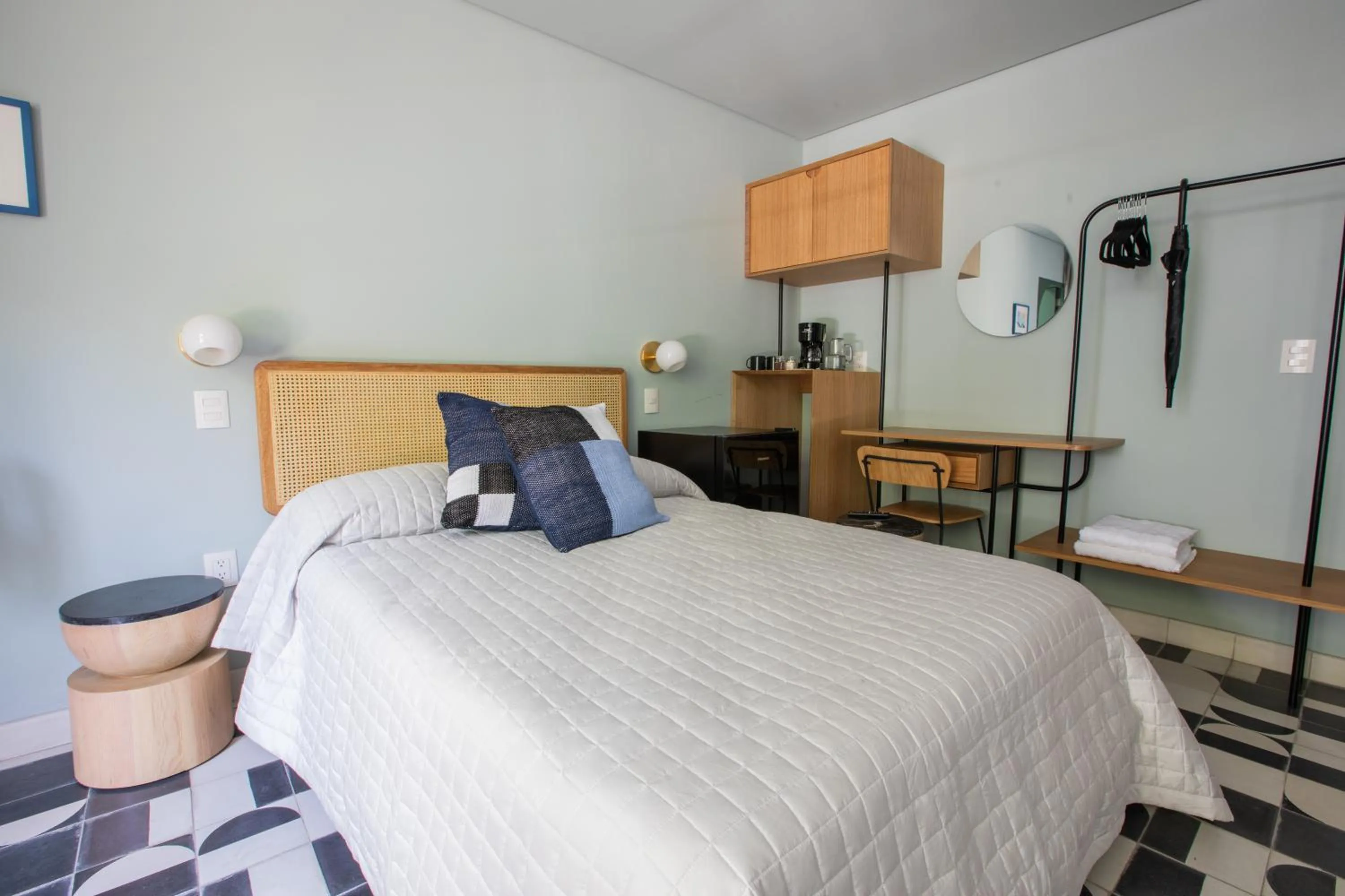 Bed in Casa Ixaya by Barrio México