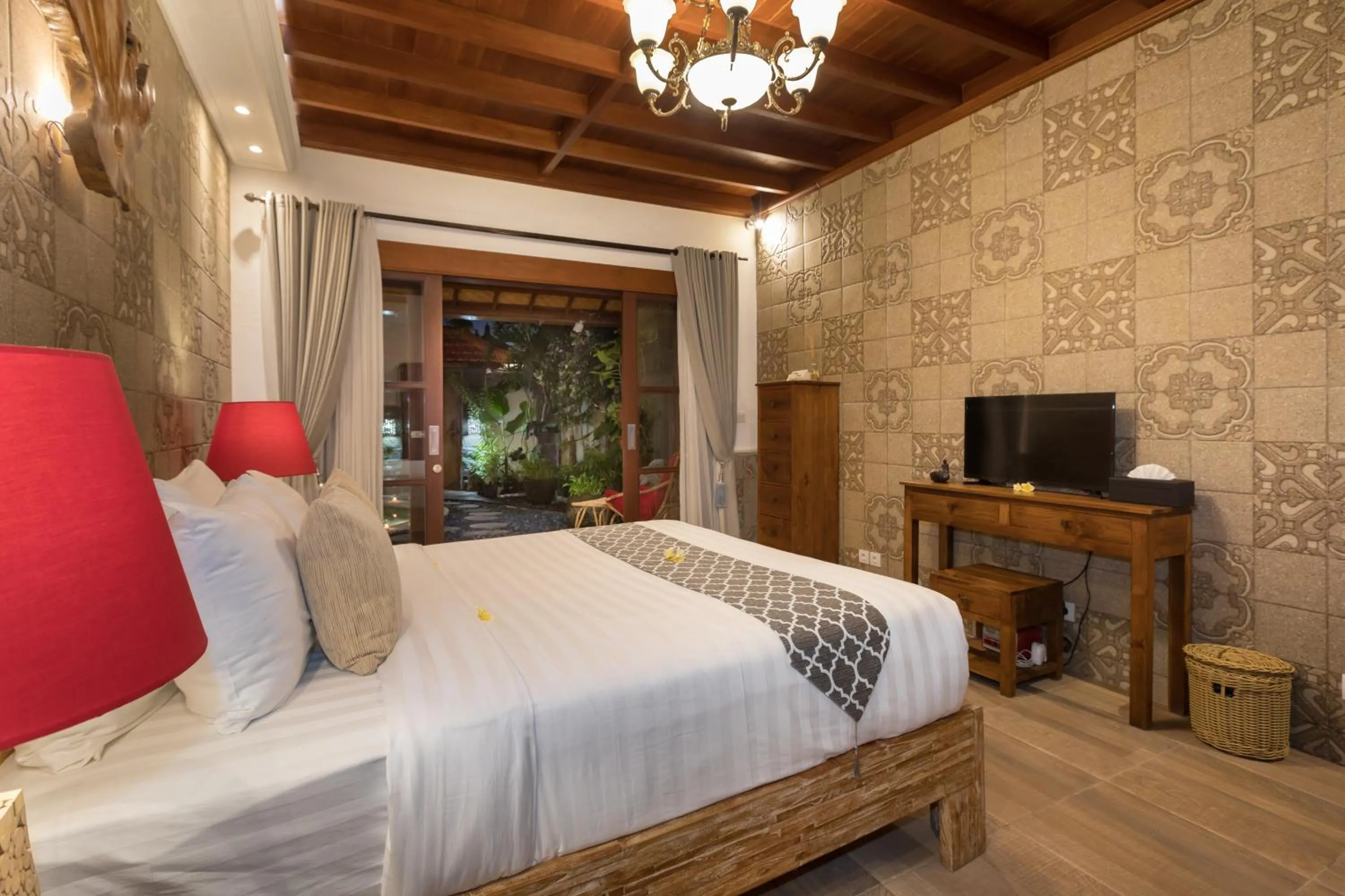 Communal lounge/ TV room, Bed in Villa SoDe Balangan by Nagisa Bali