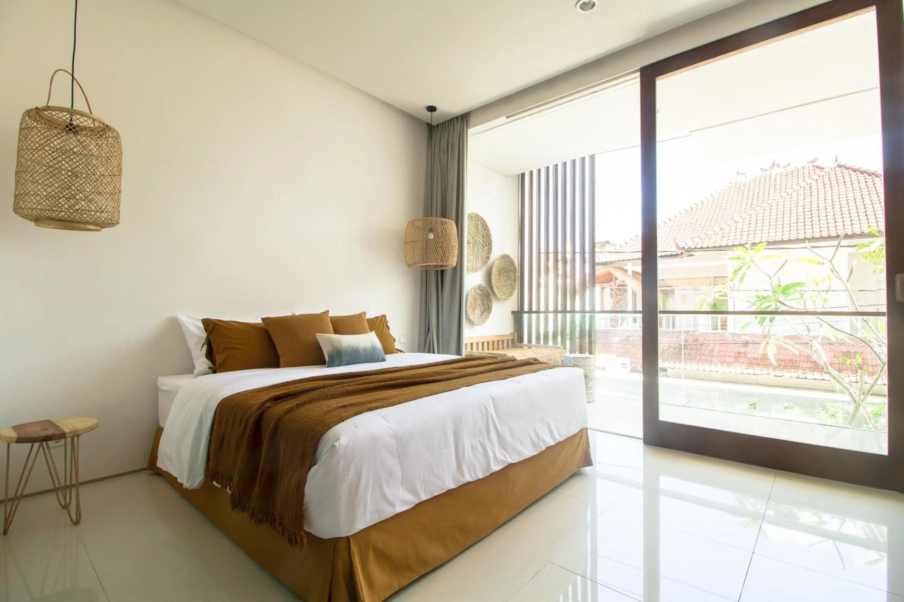 Bedroom, Bed in Pelangi 148 Beach Suites