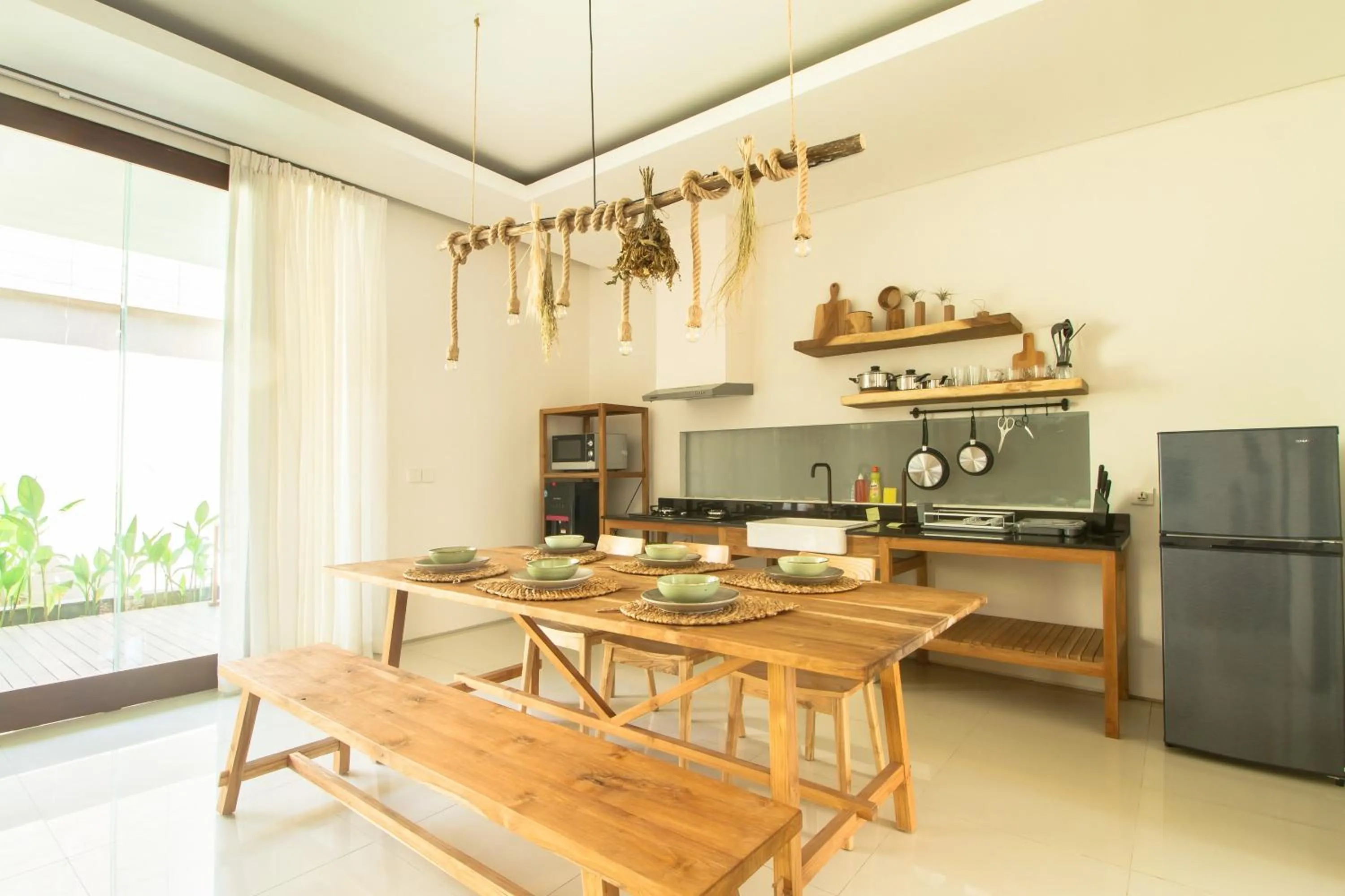 Kitchen or kitchenette in Pelangi 148 Beach Suites