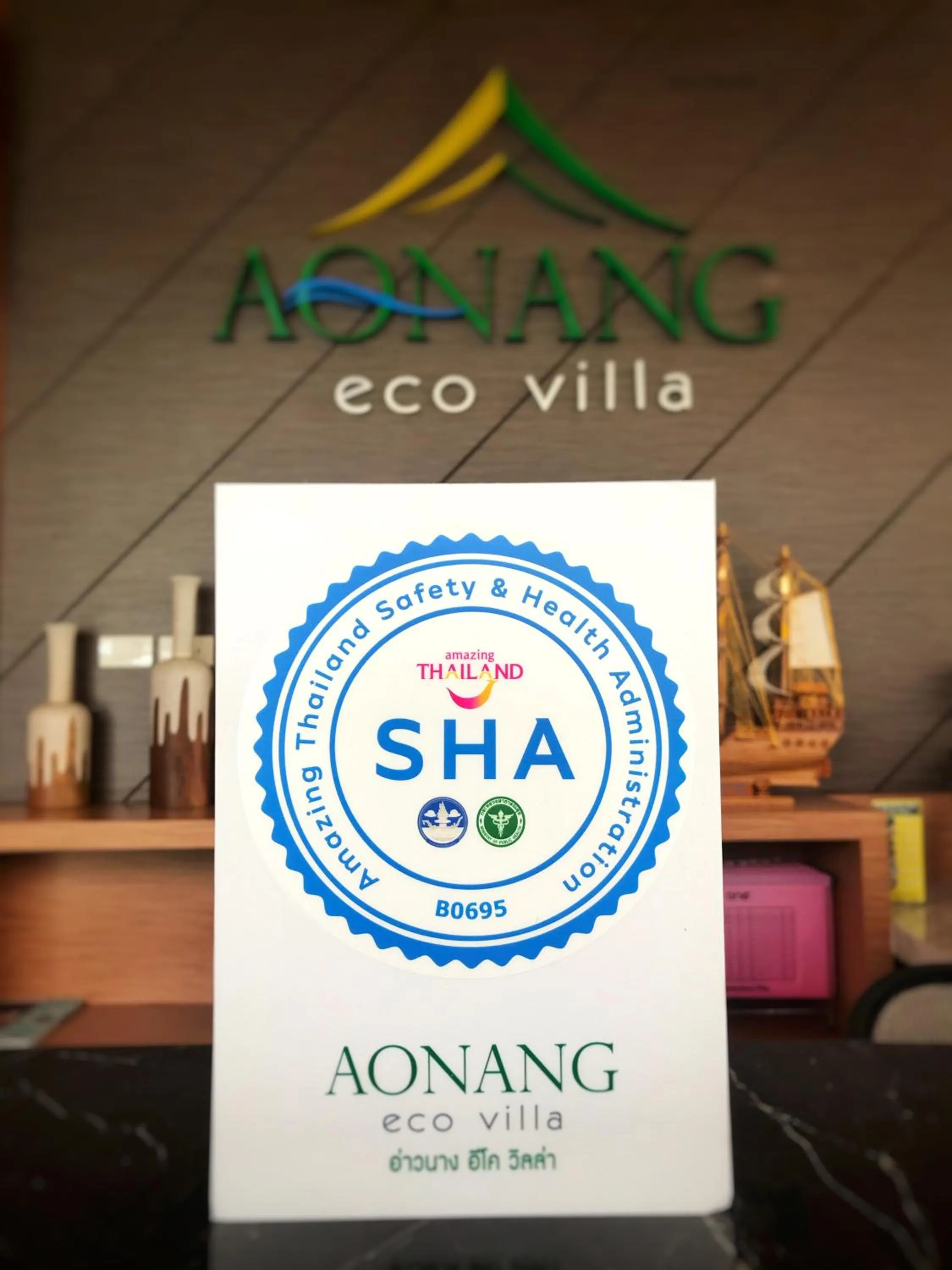 Logo/Certificate/Sign in Aonang Eco Villa