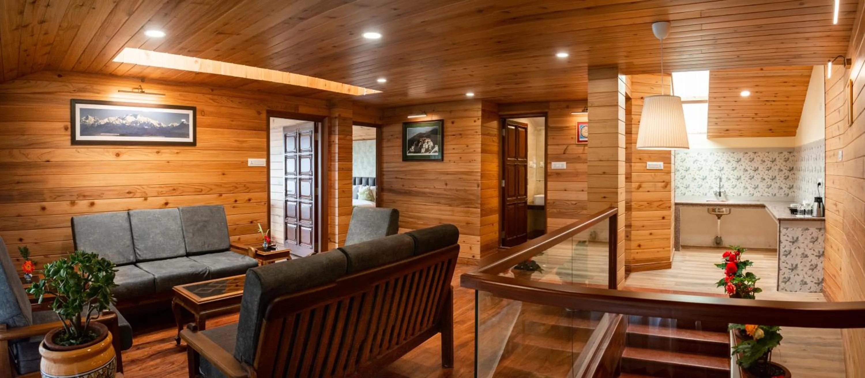 Living room in Udaan Dekeling Resort, Darjeeling