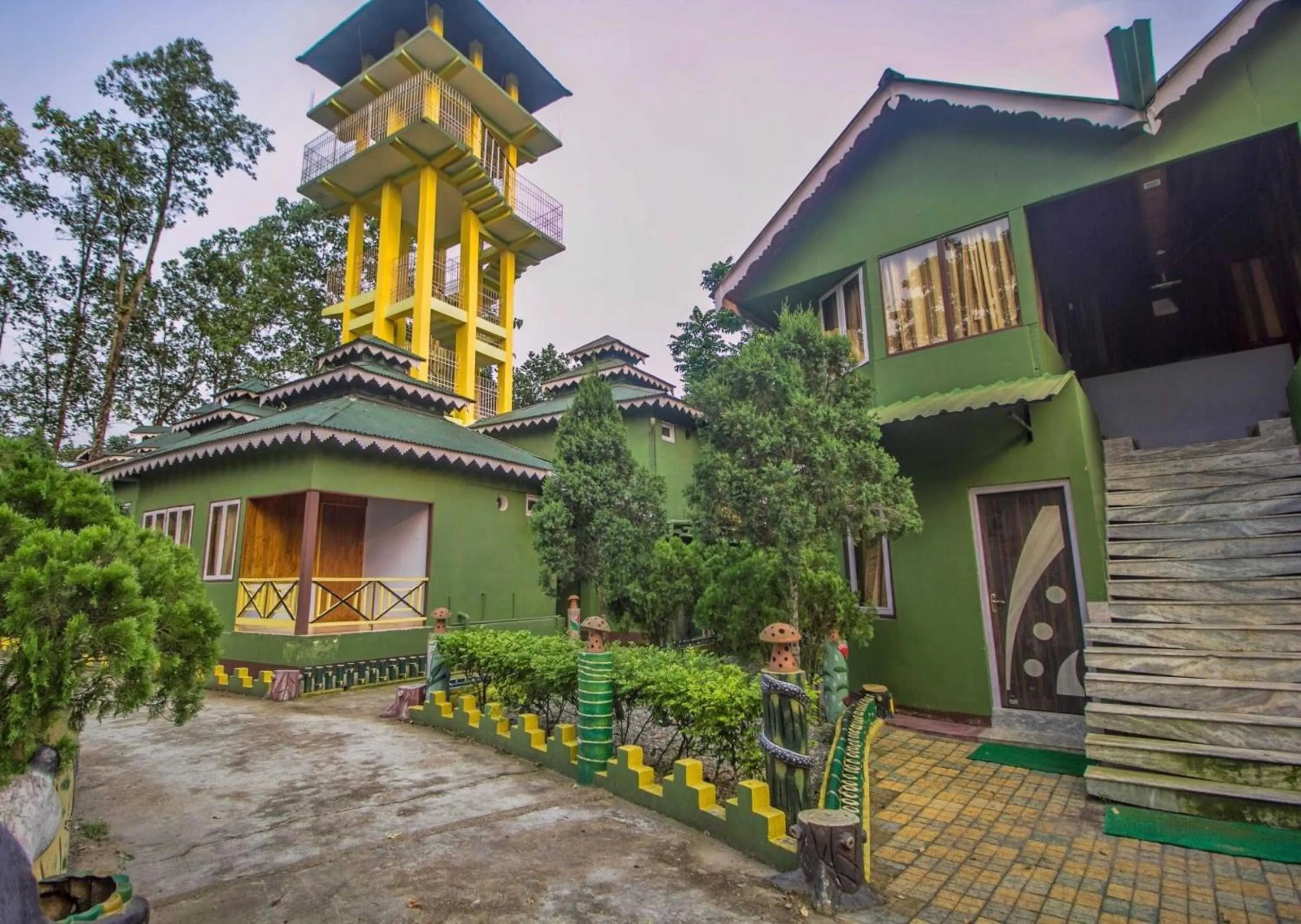 Facade/entrance in Hotel O 46691 Jaldapara Rhino Resort