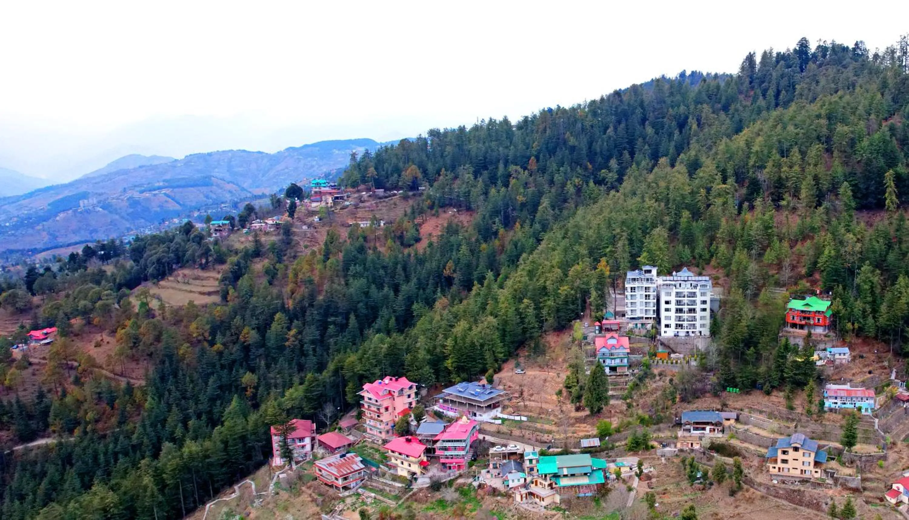 Bird's eye view in The Retreat Mashobra, Shimla