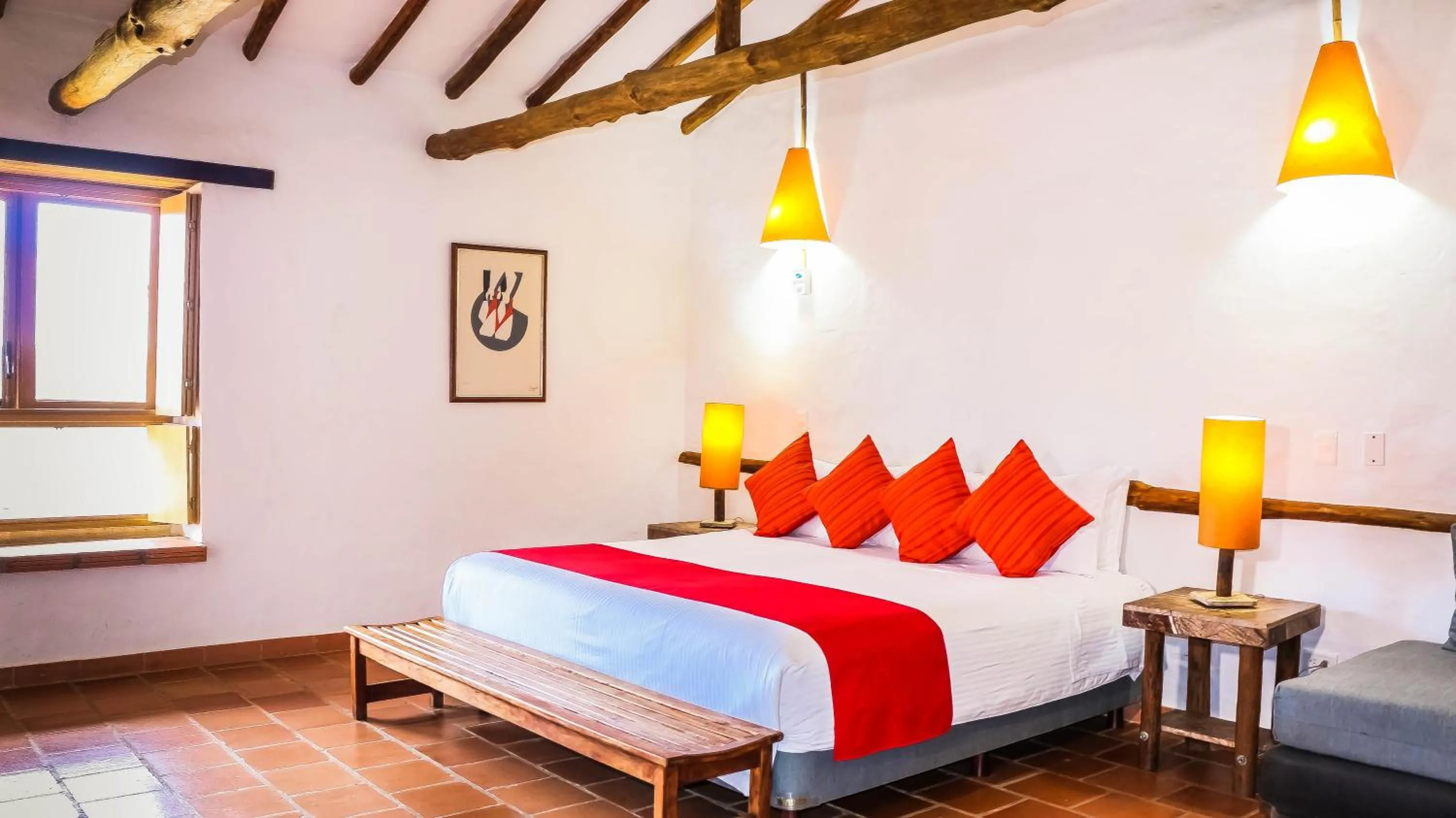 Bed in Hotel Terra Barichara