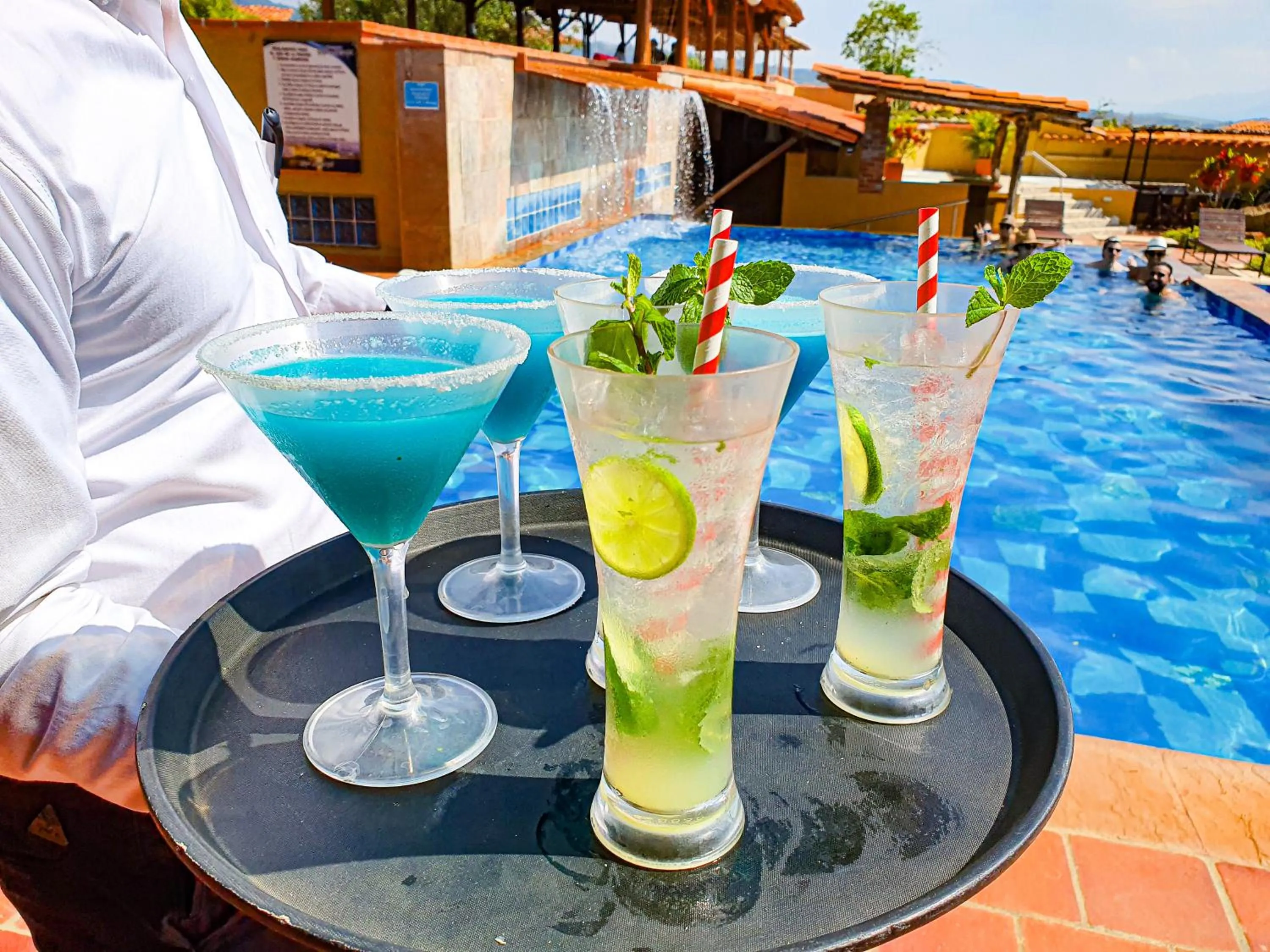 Pool view in Hotel Terra Barichara