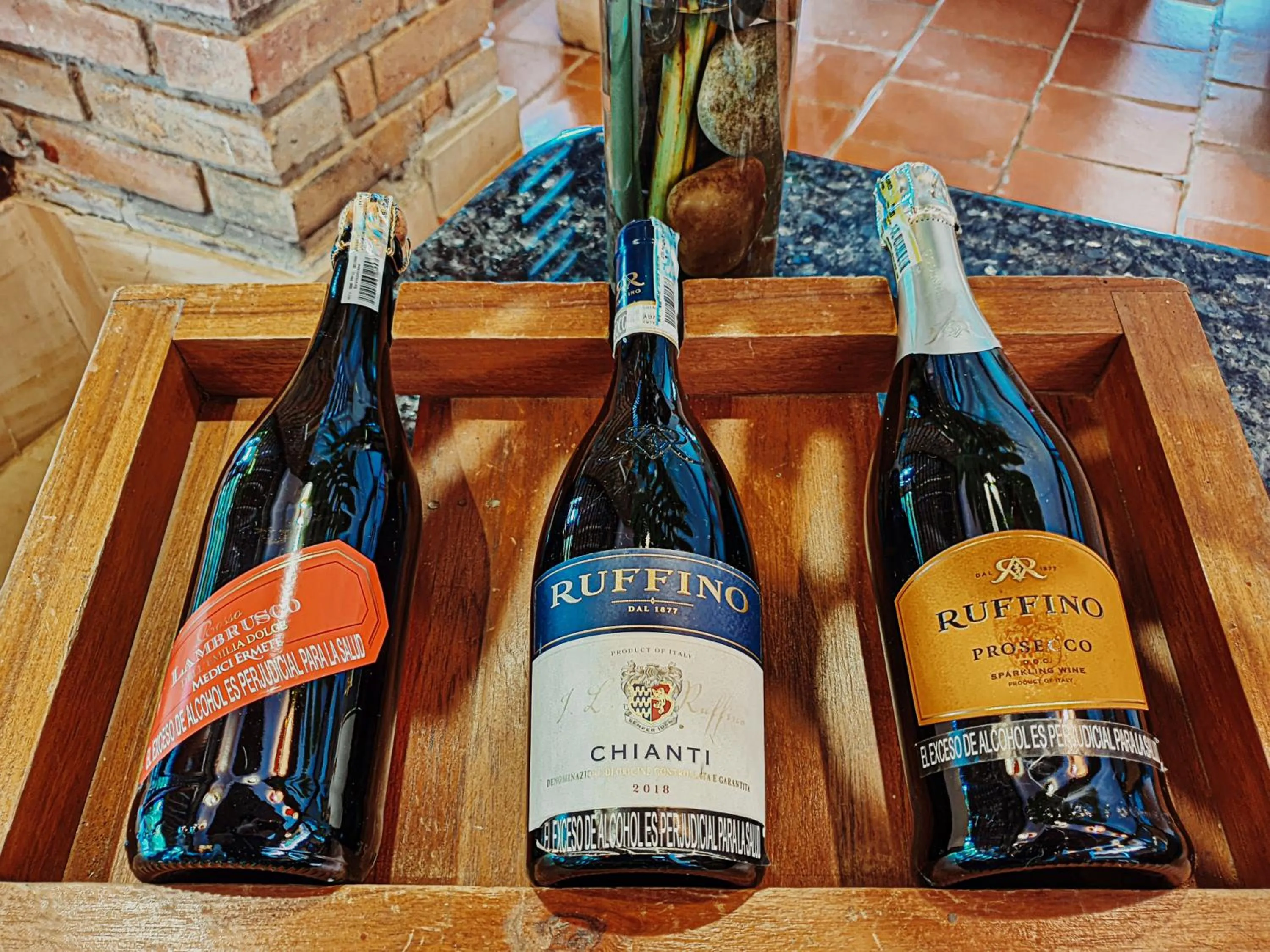 Alcoholic drinks in Hotel Terra Barichara