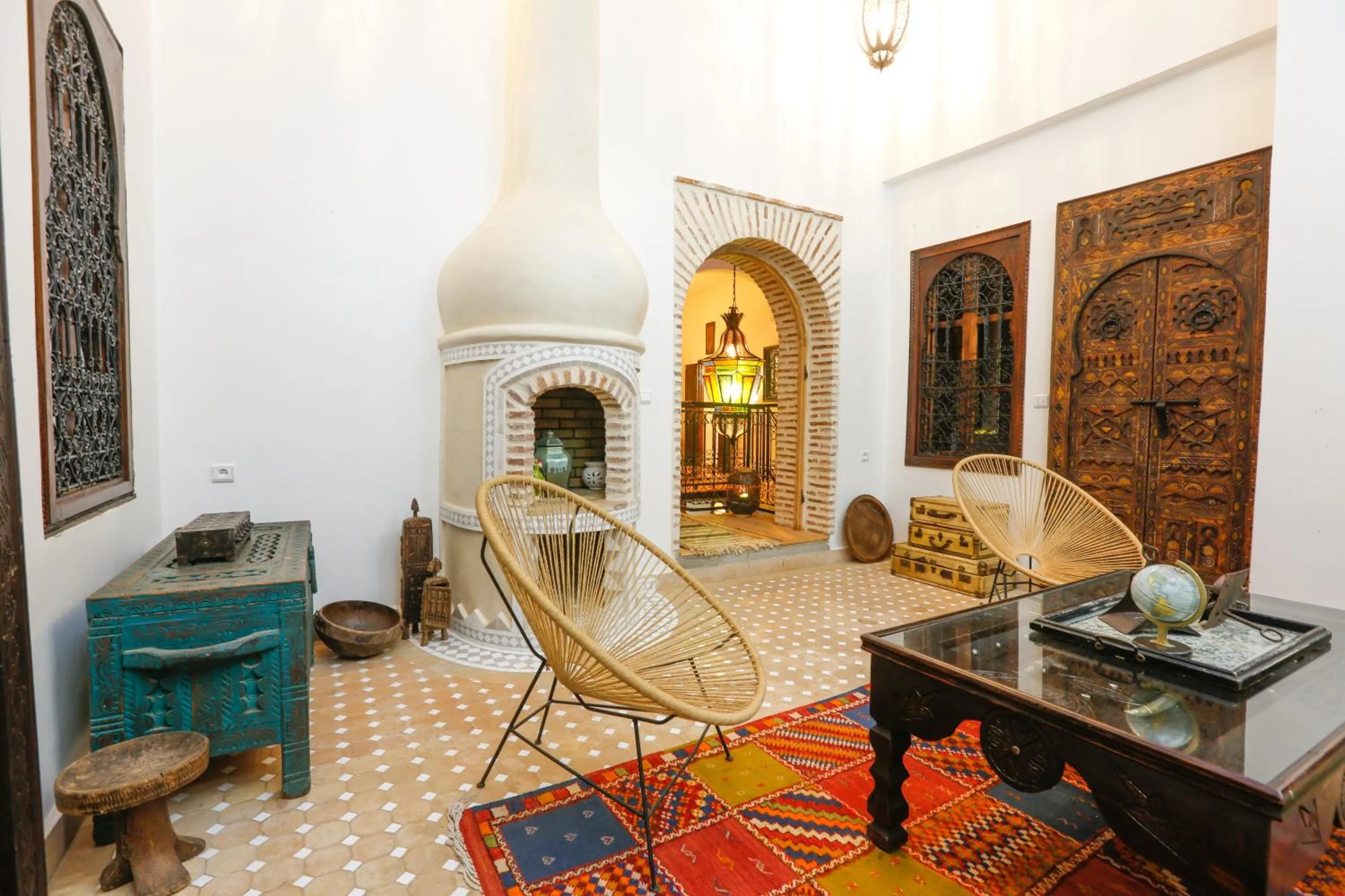 Living room in Riad Dada Mouss & Suites