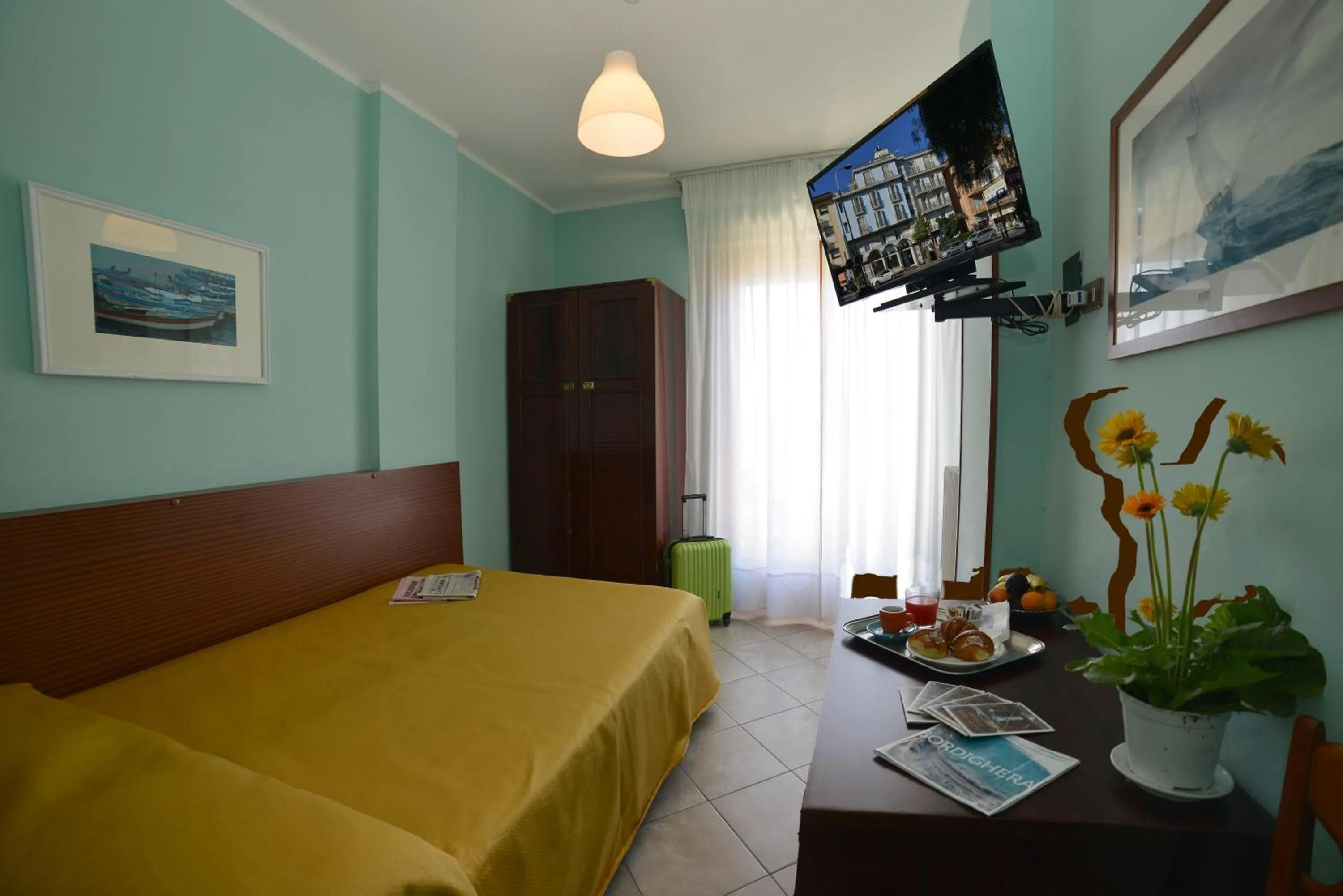 Bed in Hotel Rosalia