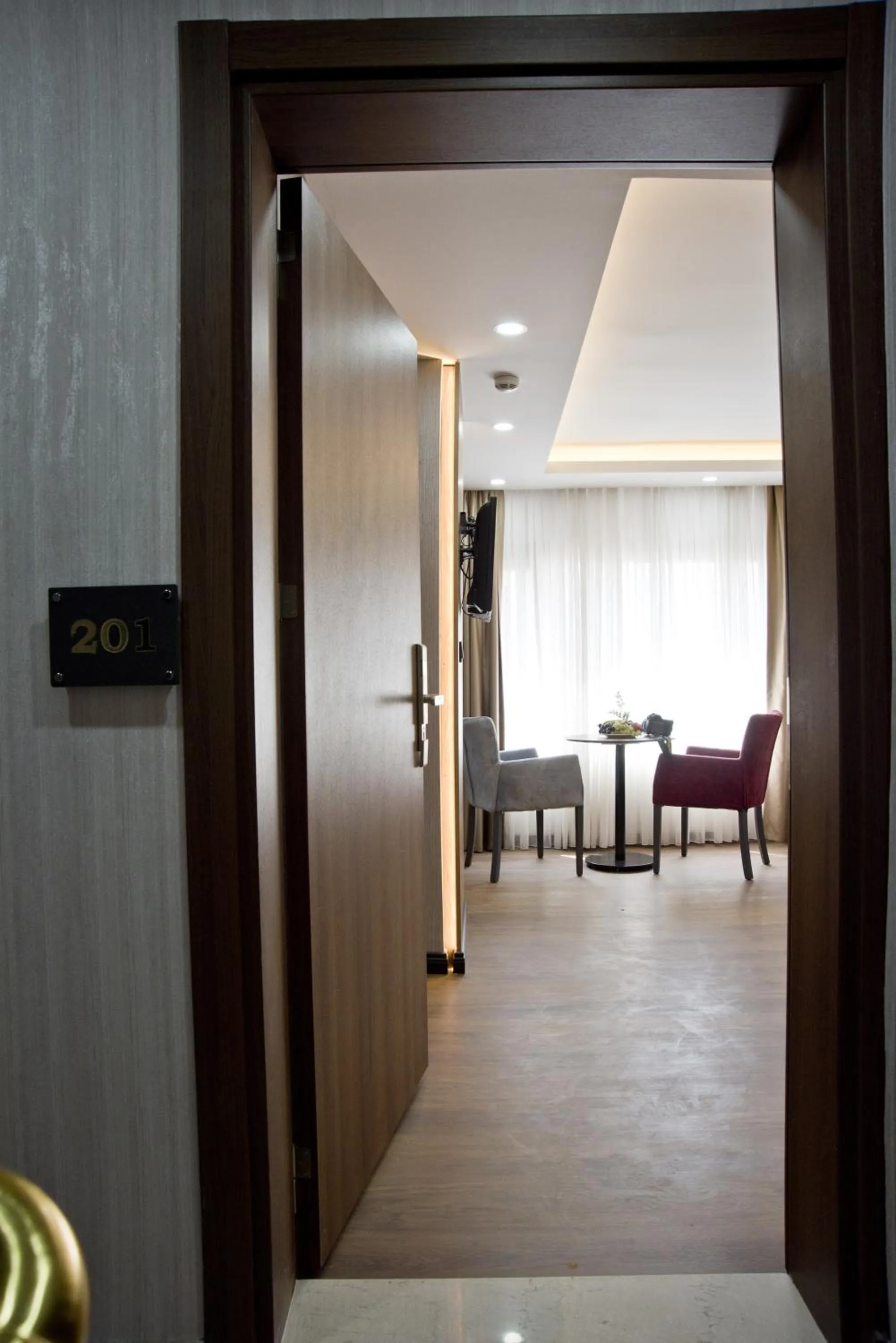 Seating area in Grand Bagoz Hotel