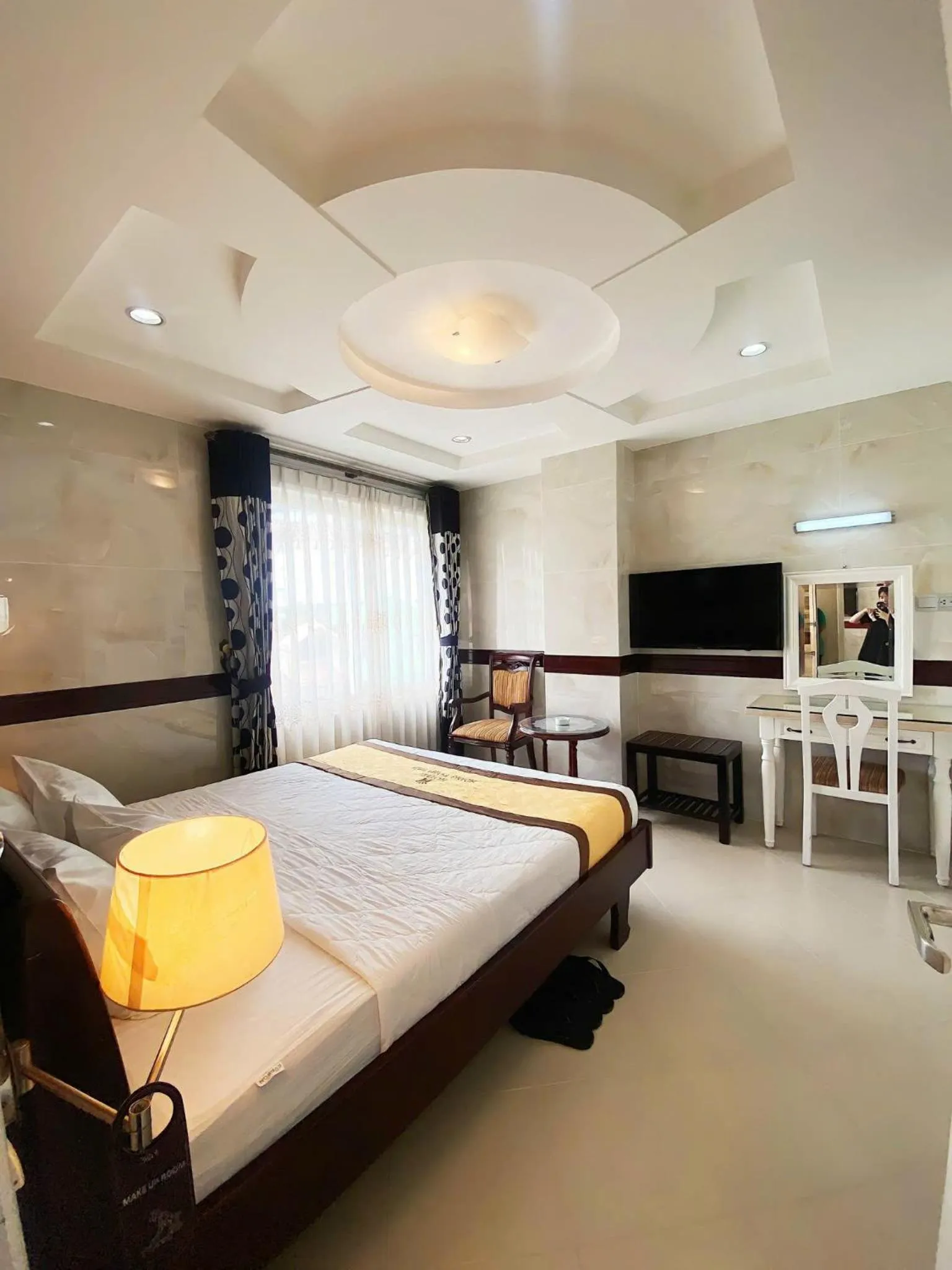 Bed in HOANG THANH THUY AIRPORT HOTEL 2 - Gần Ẩm Thực Đêm Chợ Hoàng Hoa Thám