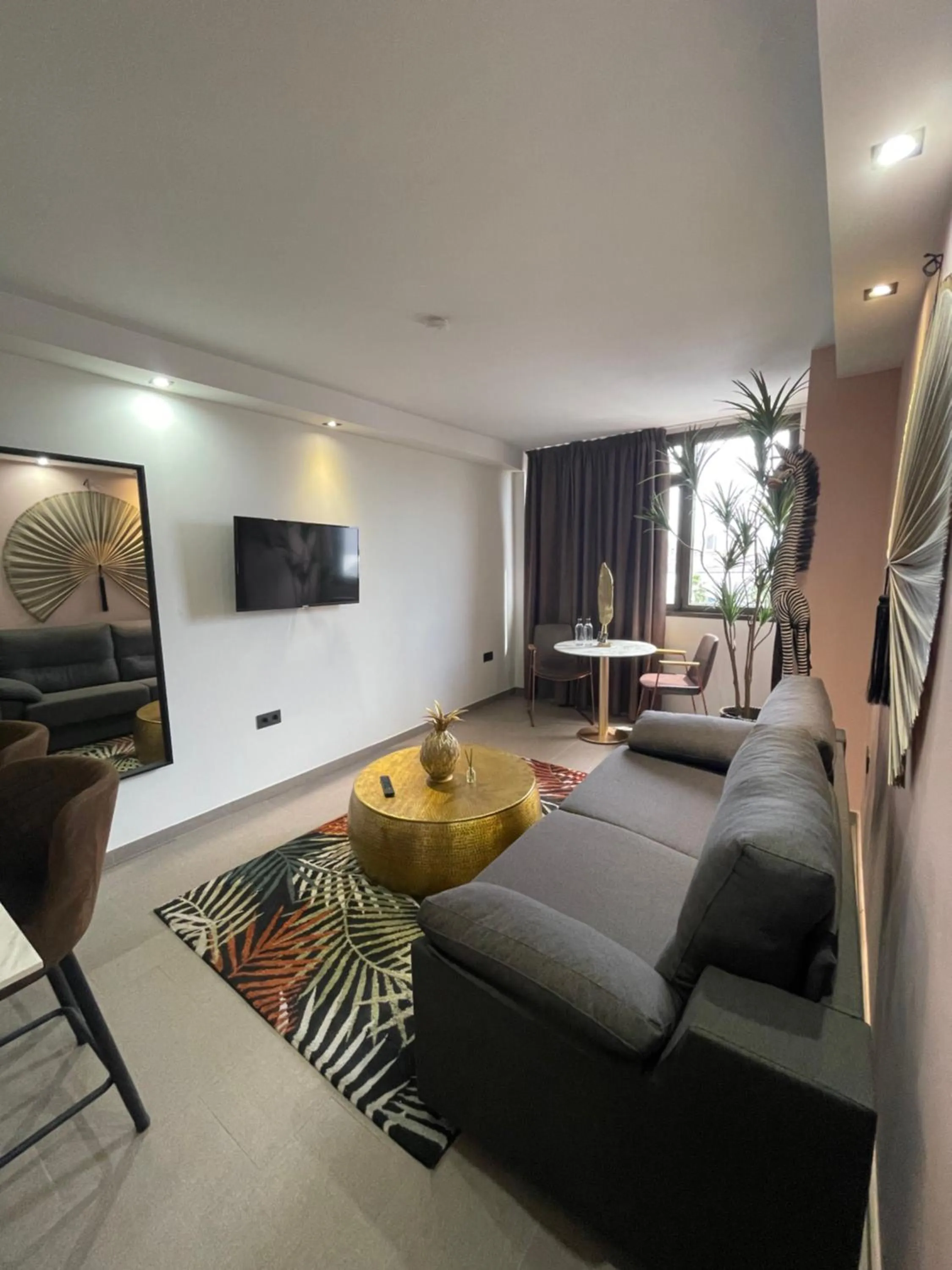 Seating area in Poem Suites, Las Canteras