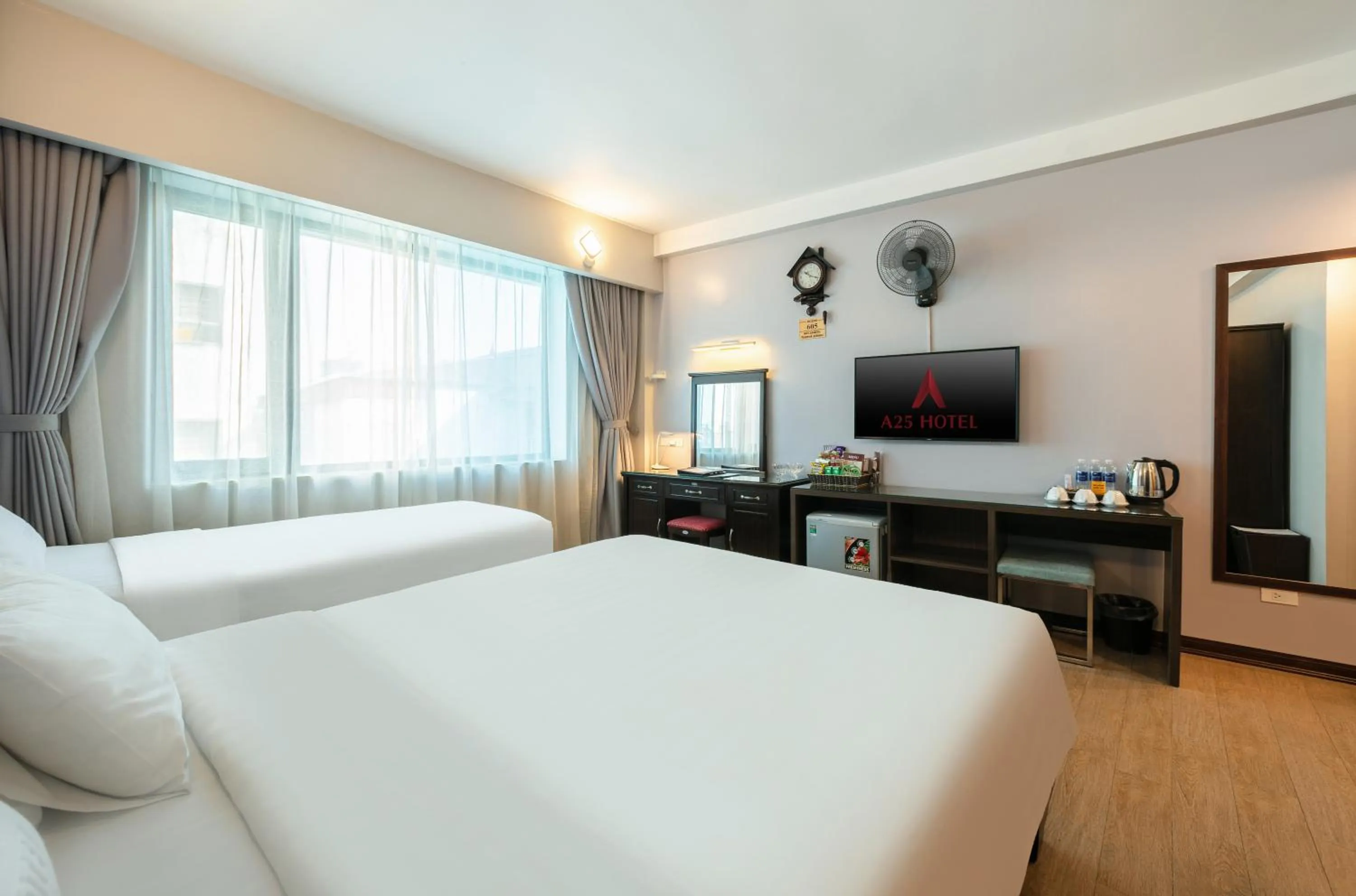 Bed in A25 Hotel - 88 Nguyễn Khuyến