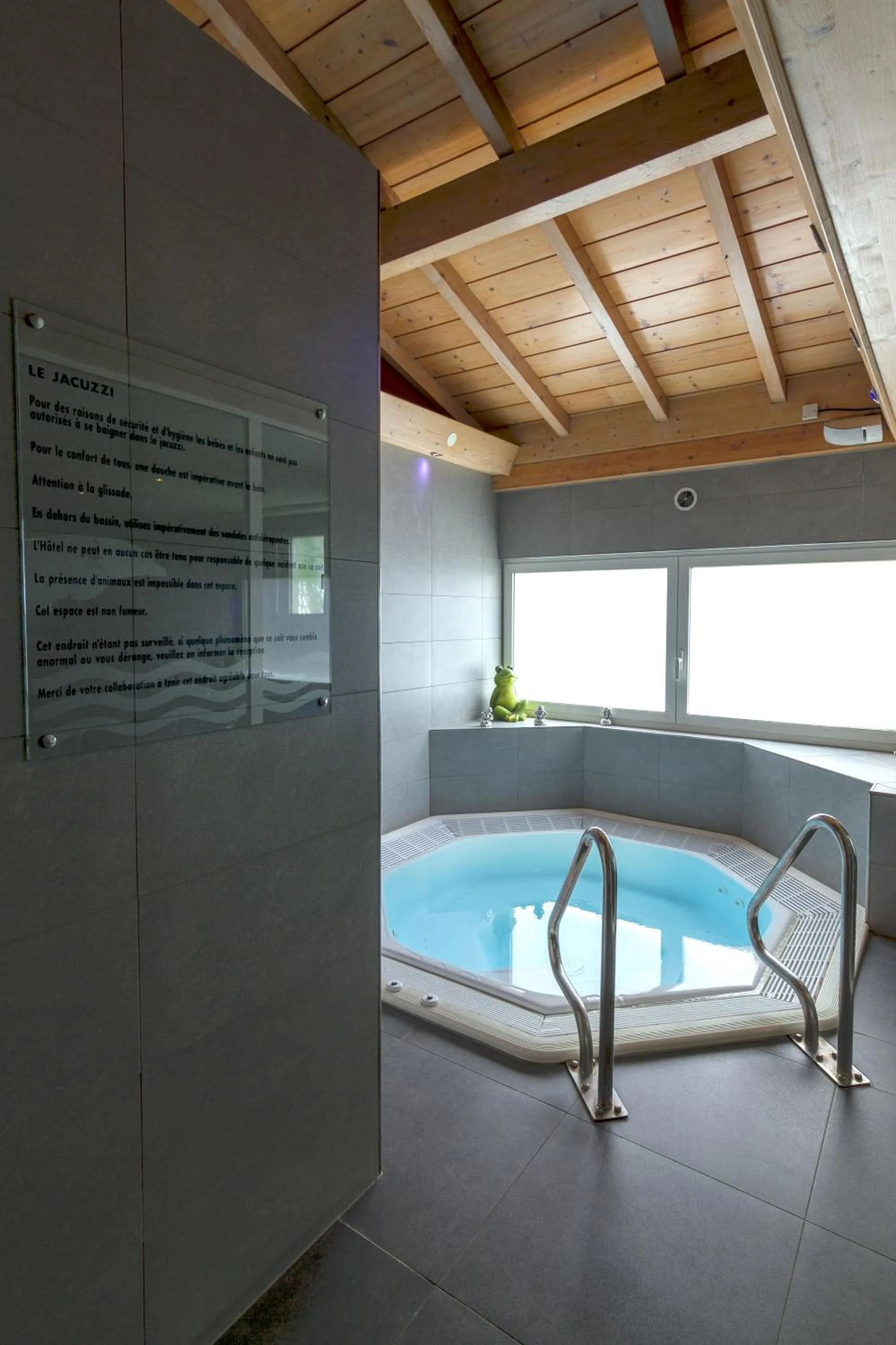 Hot Tub in Hôtel Restaurant et Spa Au Tilleul