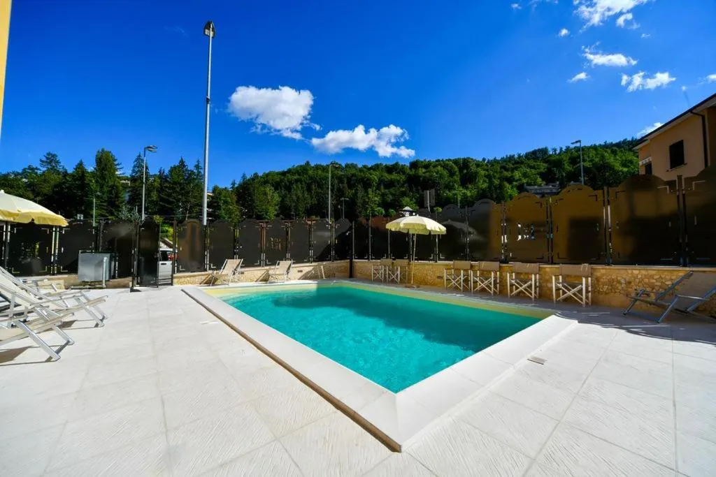 Property building in Hotel Cascia Ristorante