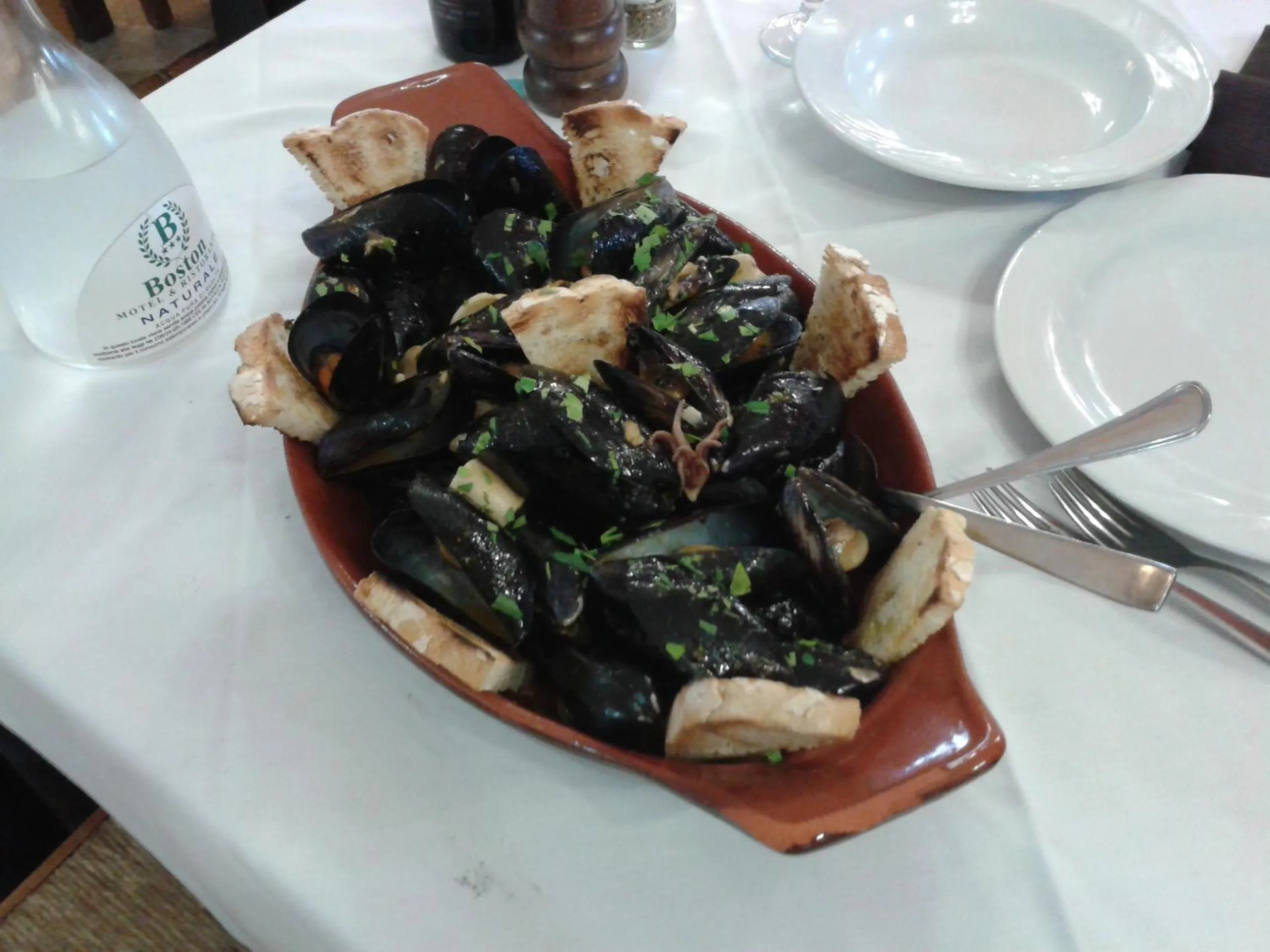 Food close-up in Motel Boston