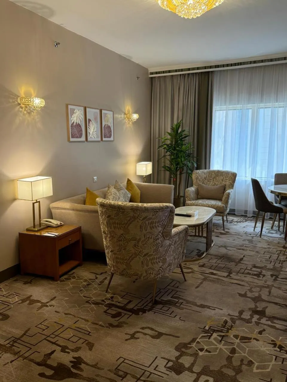 Living room in Emaar Grand Hotel