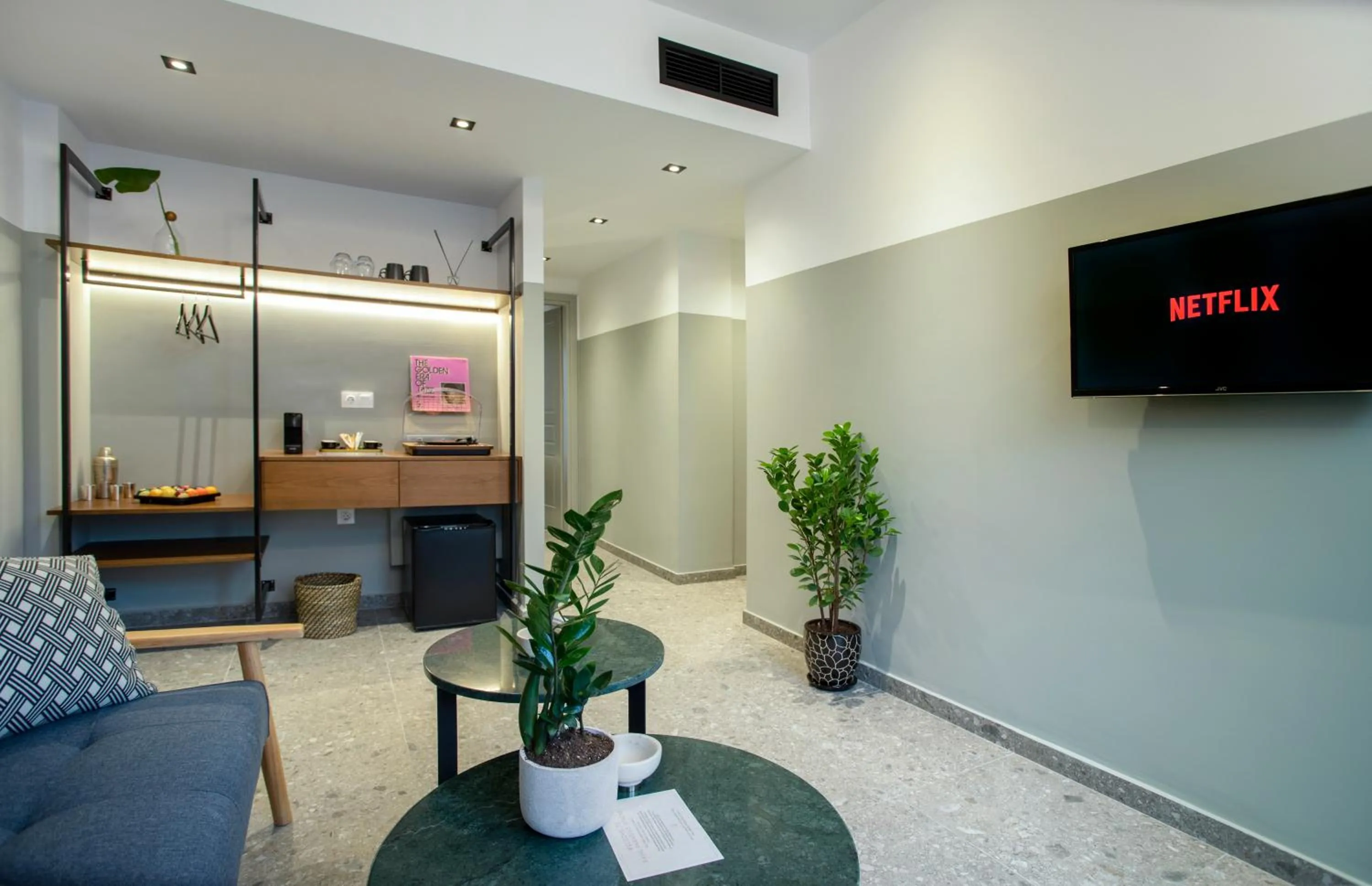 Seating area in PAME Paradiso