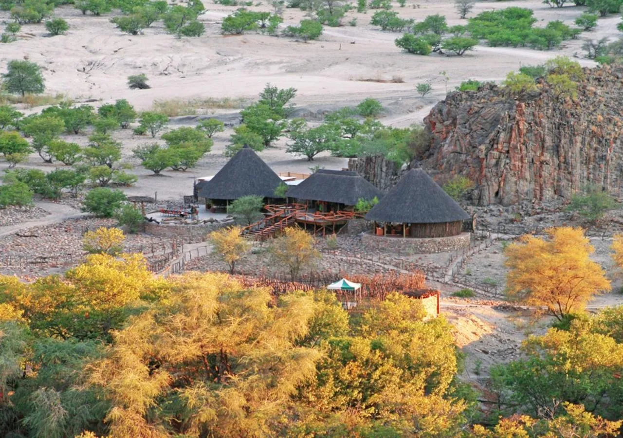 Bird's eye view in Khowarib Lodge