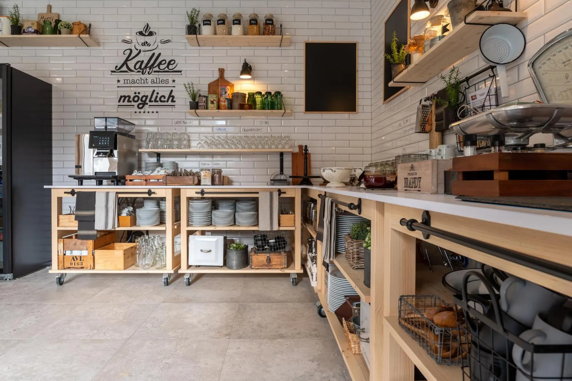 Buffet breakfast in Emma's B&B - Self Check-in Hotel