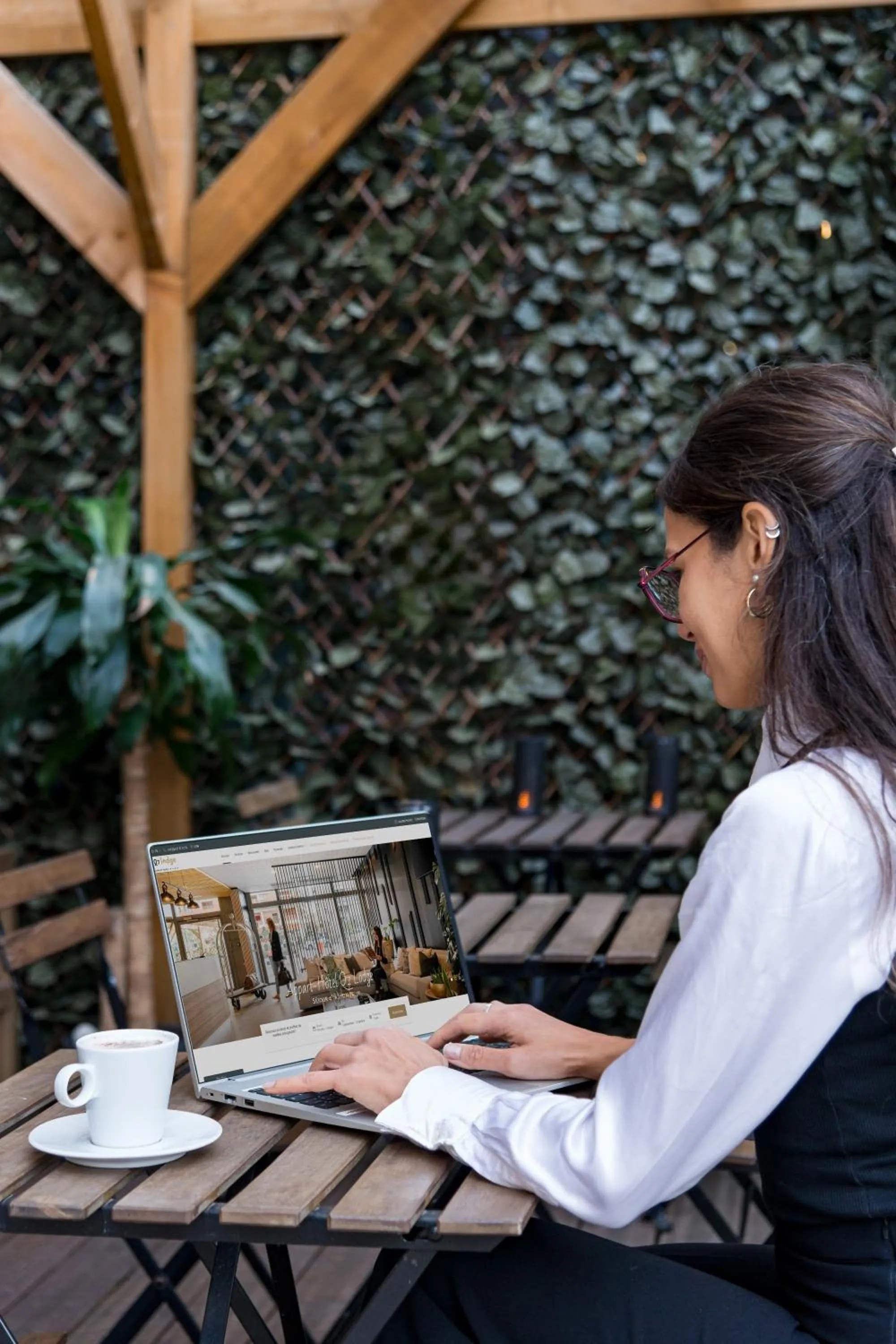 Patio in Appart hôtel Q7 Lodge Lyon 7