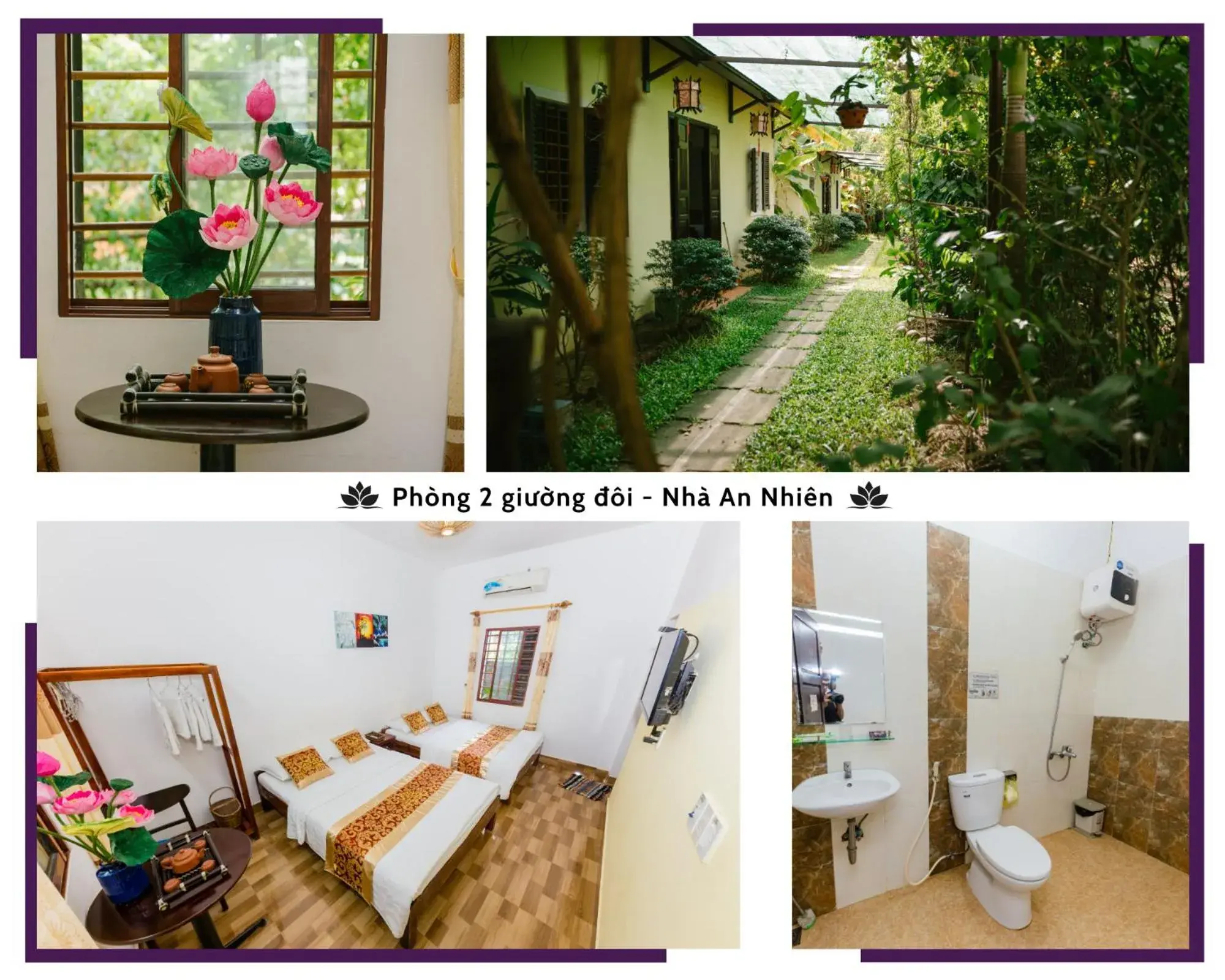 King Room with Garden View - single occupancy in Hue Lotus Homestay King Room with Garden View - single occupancy in Hue Lotus Homestay