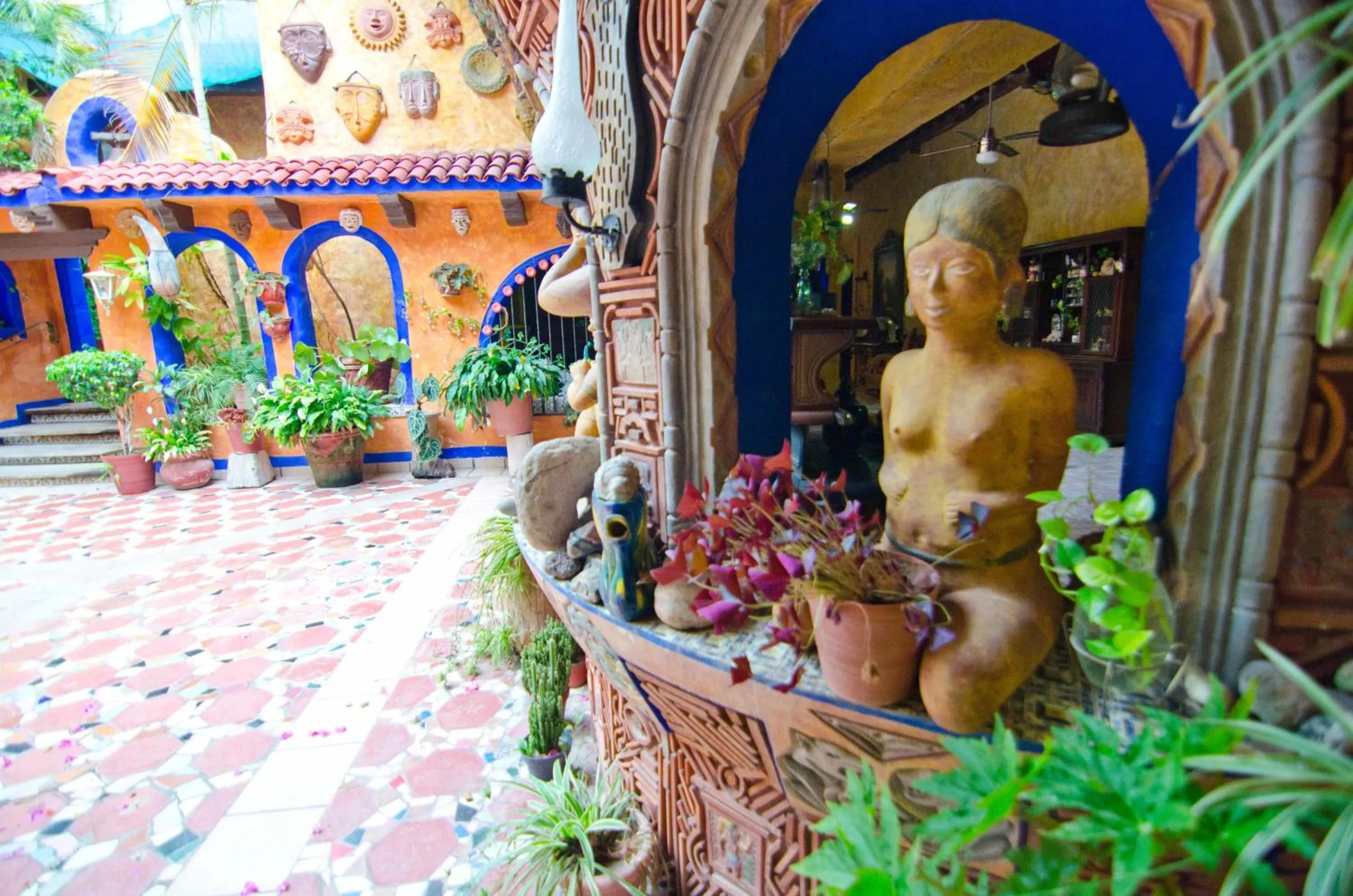 Patio in Hotel el Fuerte