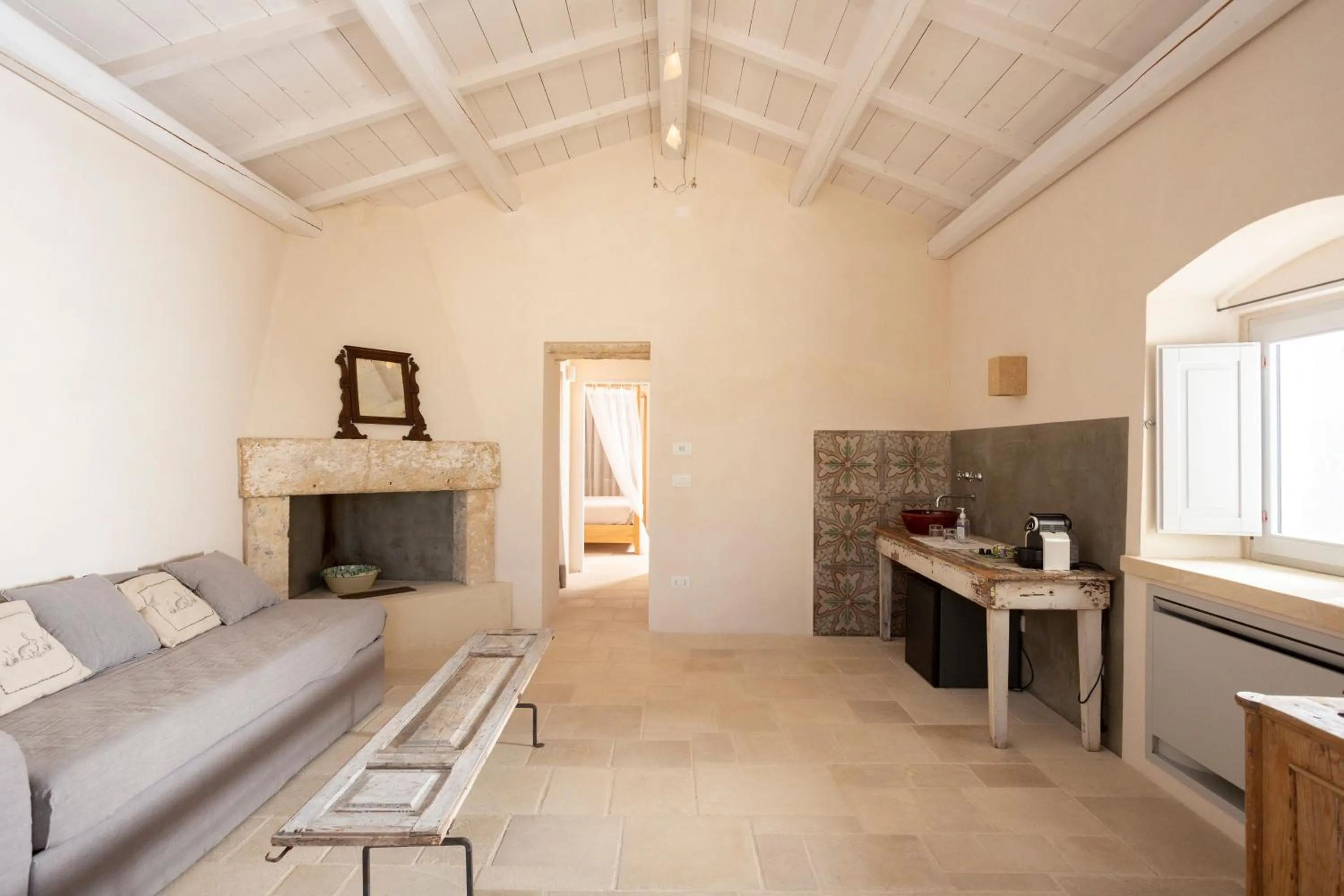 Living room in Masseria Borgo Mortella