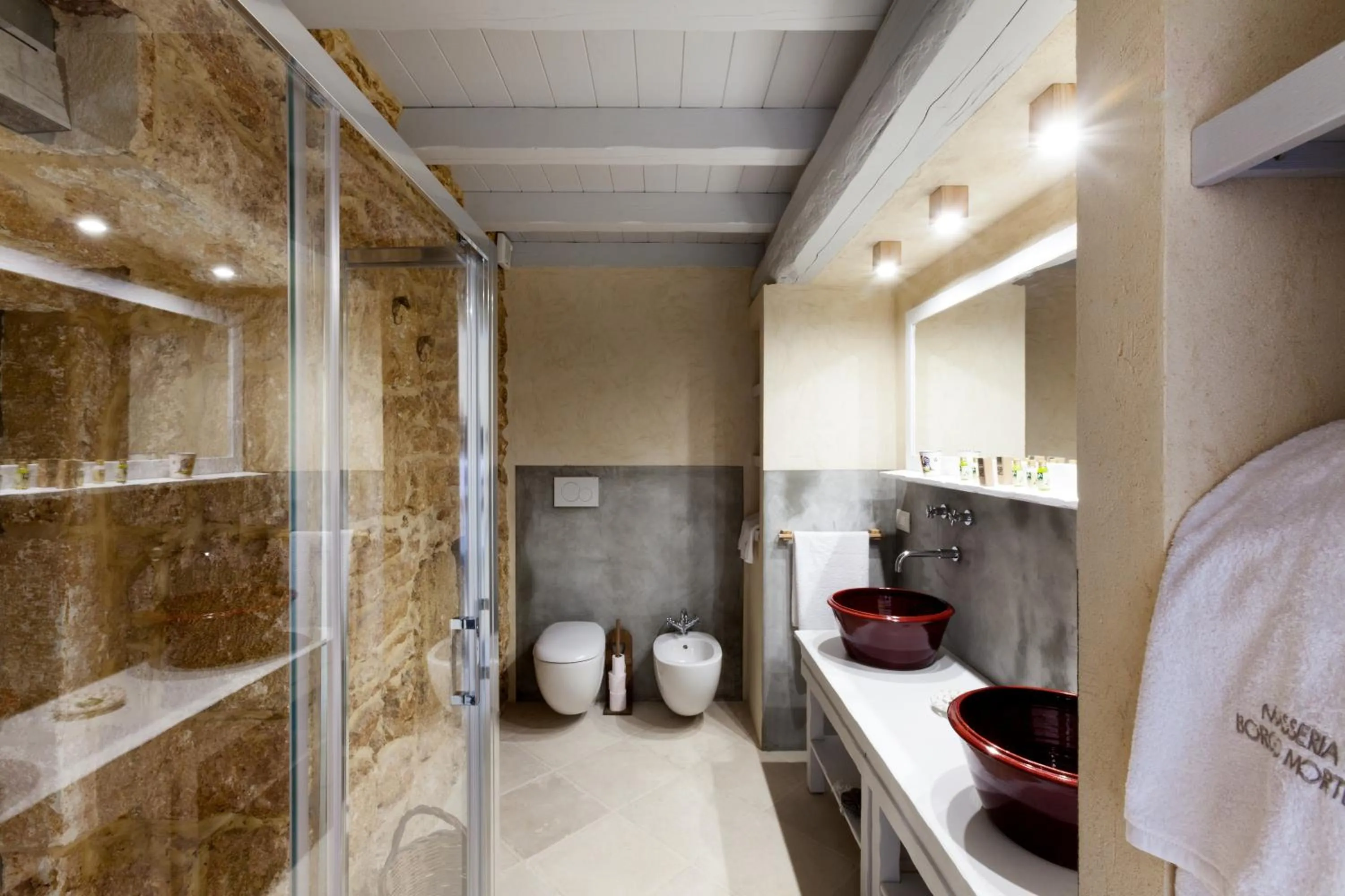 Bathroom in Masseria Borgo Mortella