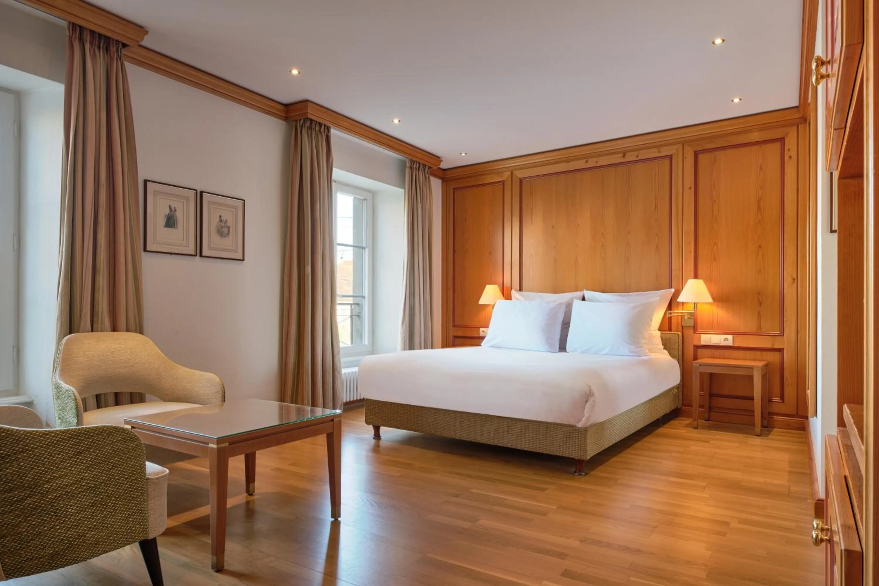 Bedroom, Bed in Hotel & Spa A la cour d'Alsace by HappyCulture