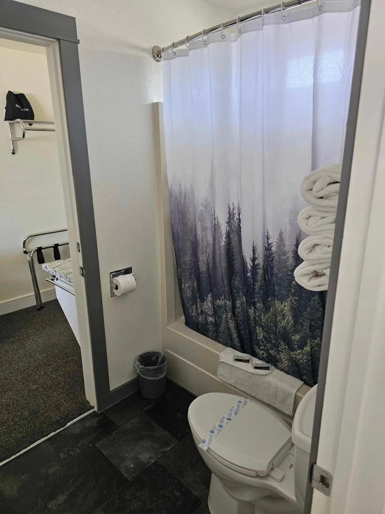 Toilet in El Rancho Motel