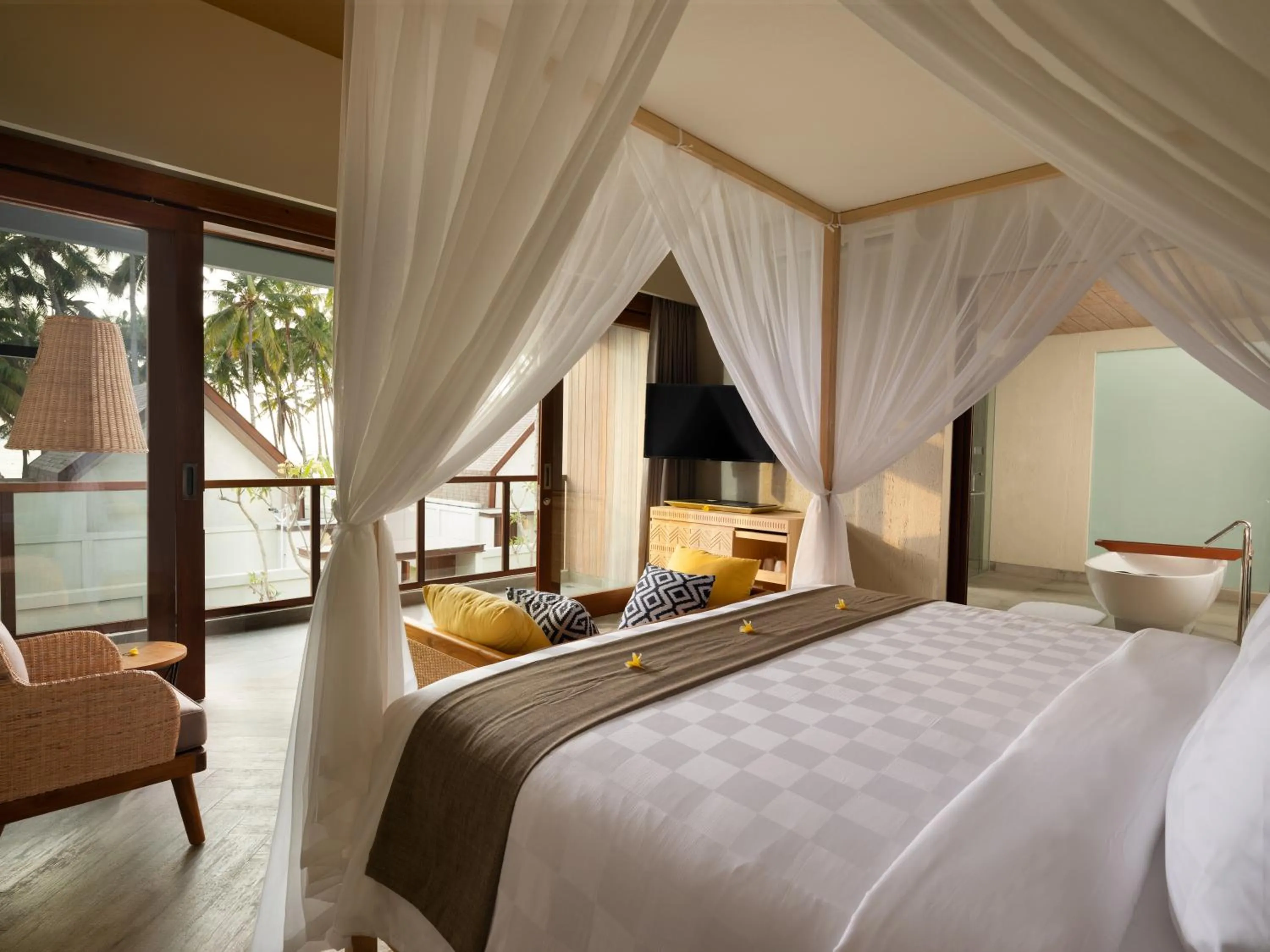 Bedroom, Bed in The Kayana Beach Lombok