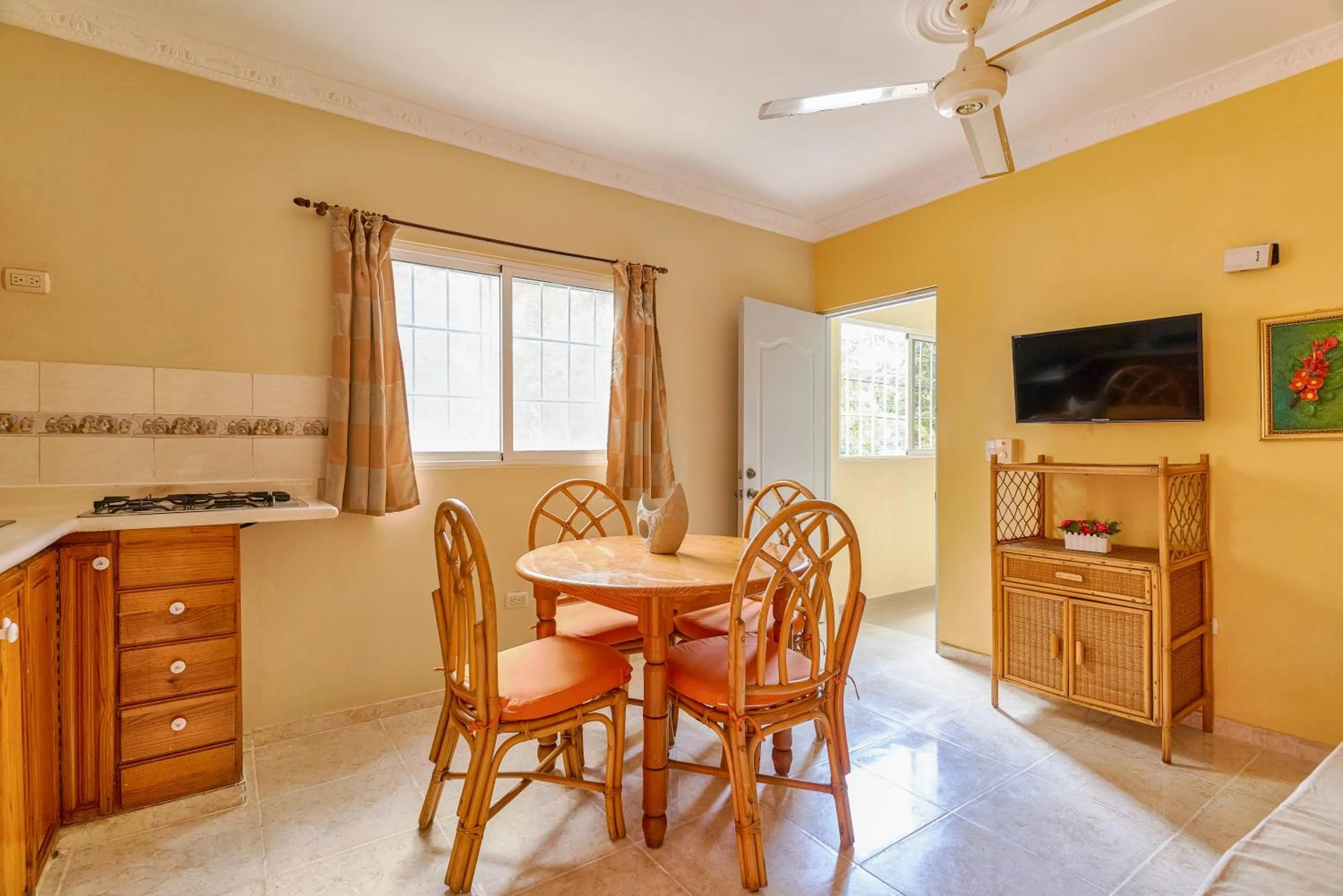 Dining area in Parco del Caribe