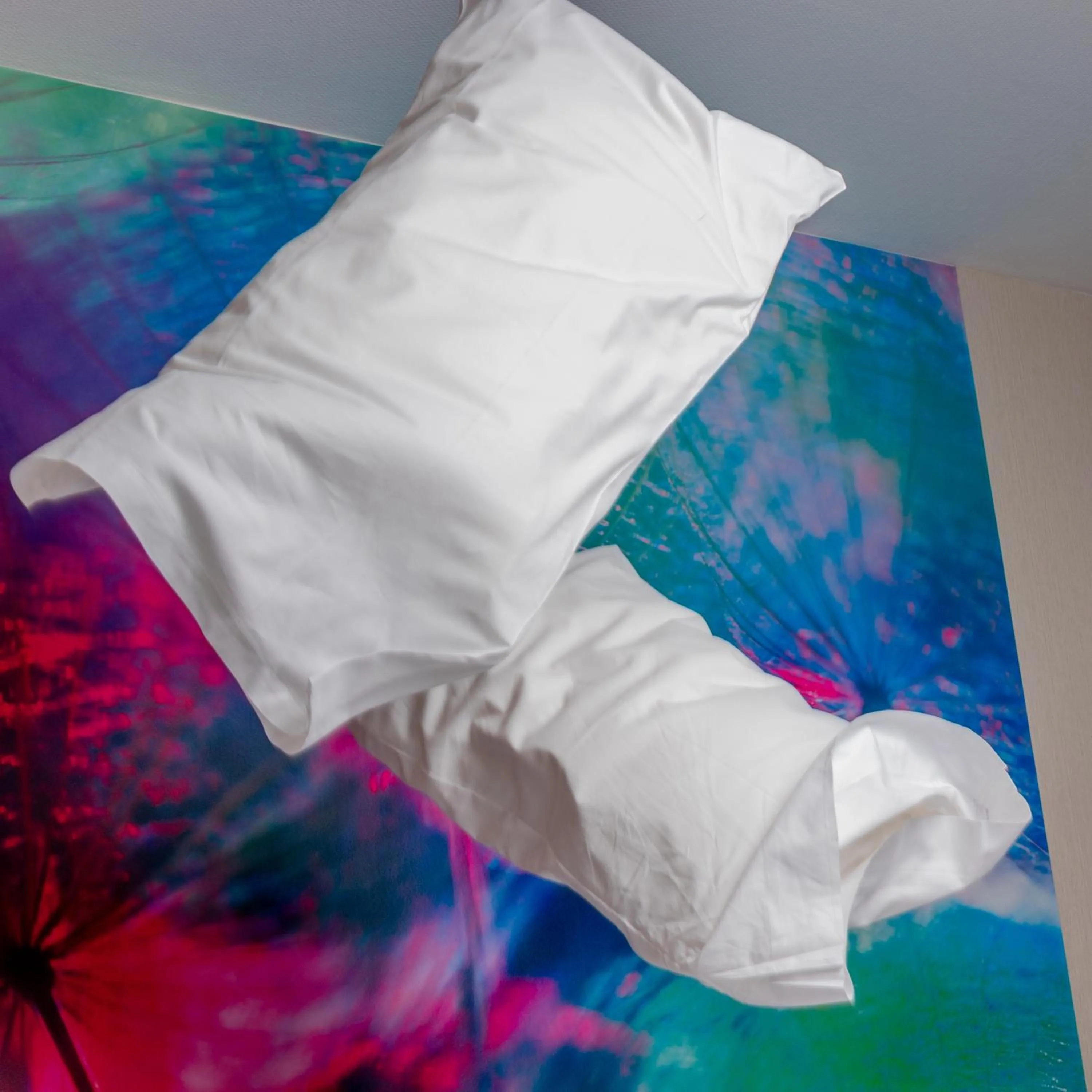 Bed in Logis Hôtel-Restaurant LE FONTARABIE