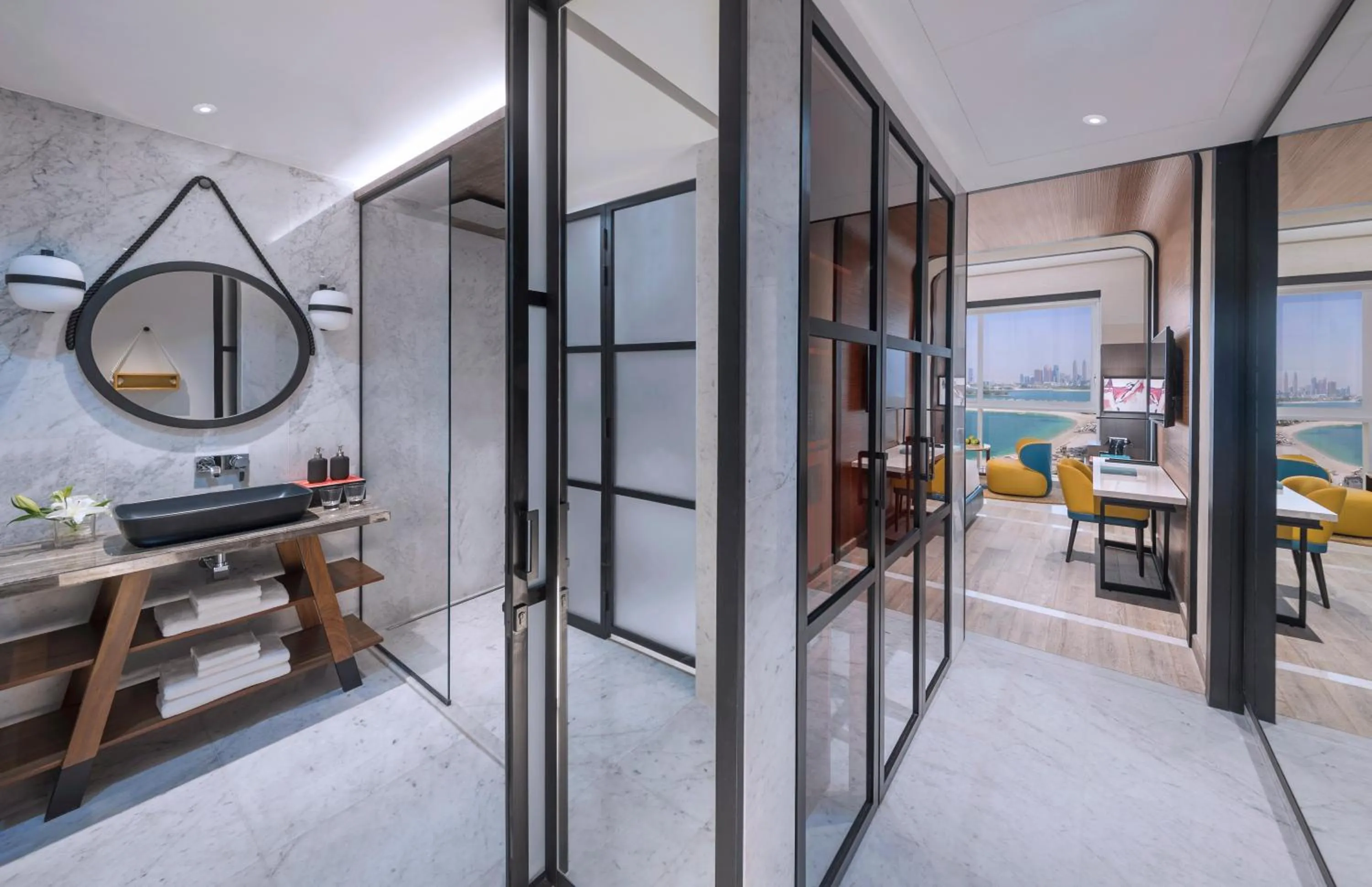 Bathroom in Andaz Dubai The Palm, By Hyatt