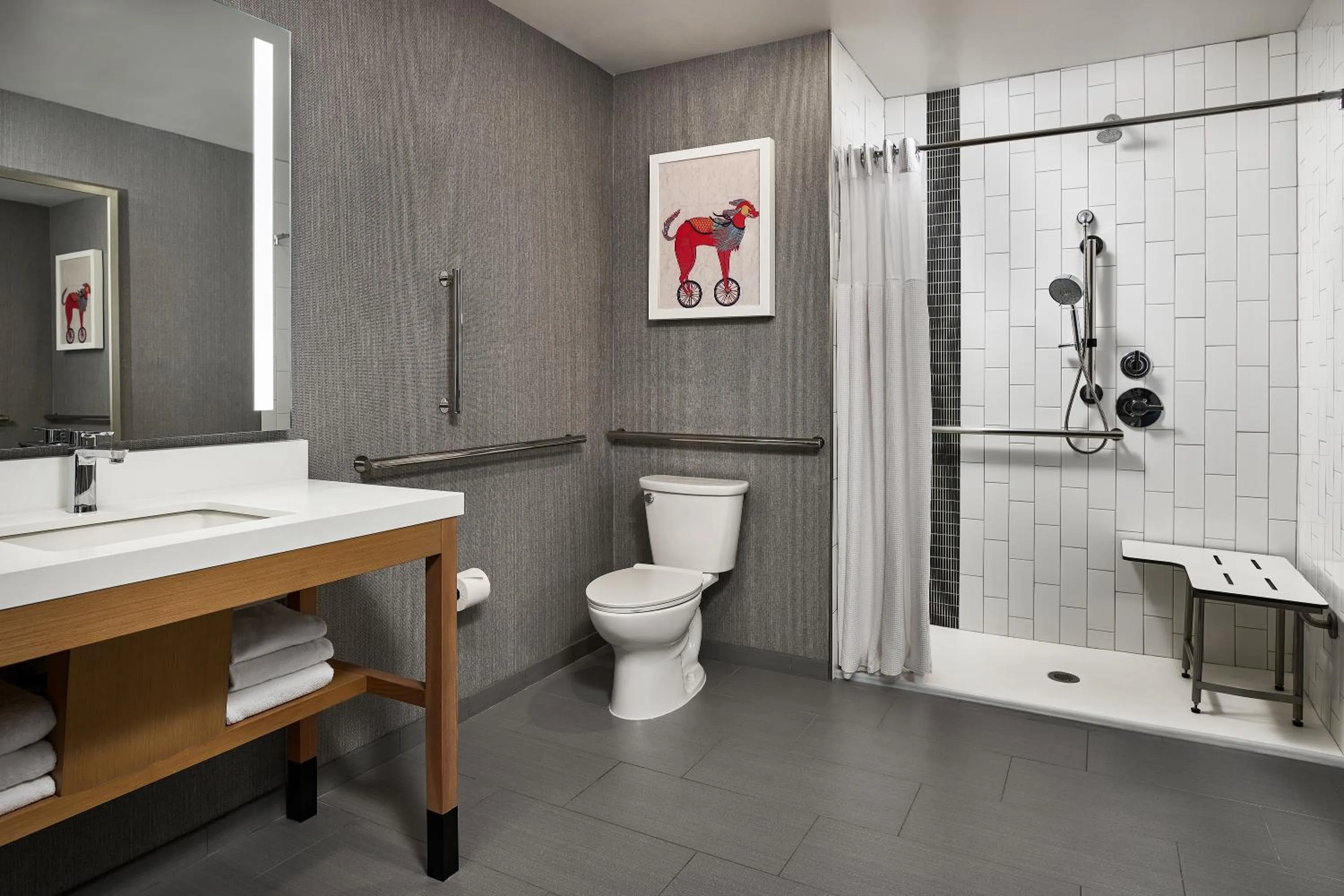 Shower in Hyatt Place Pena Station/Denver Airport