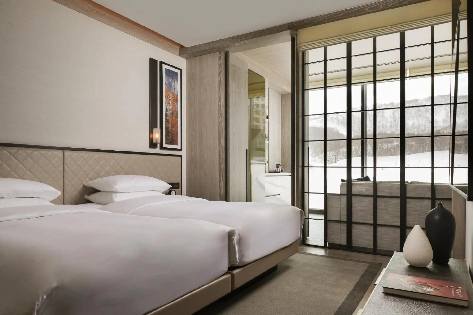 Bed in Park Hyatt Niseko Hanazono