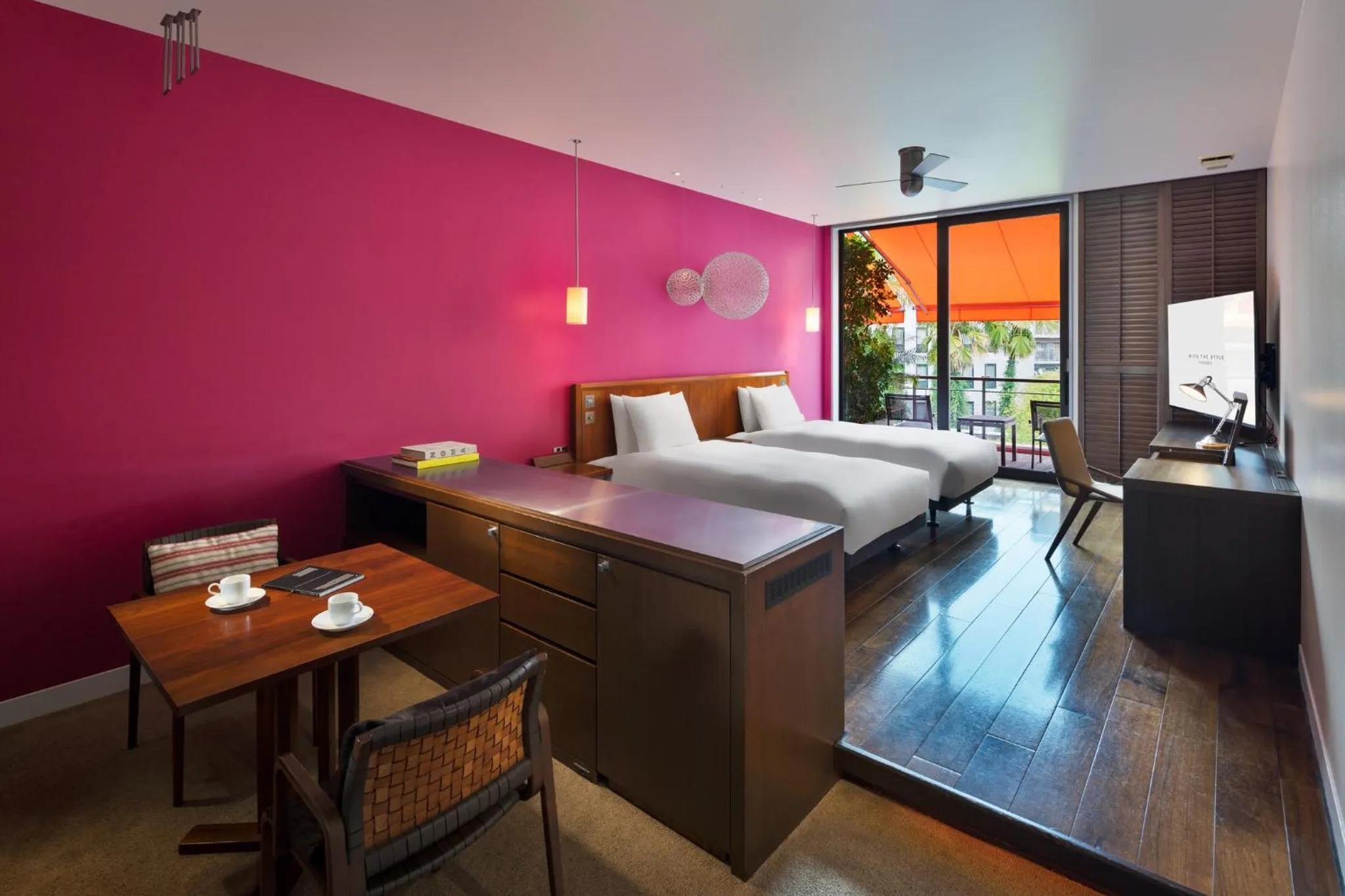 Living room, Bed in With The Style Fukuoka