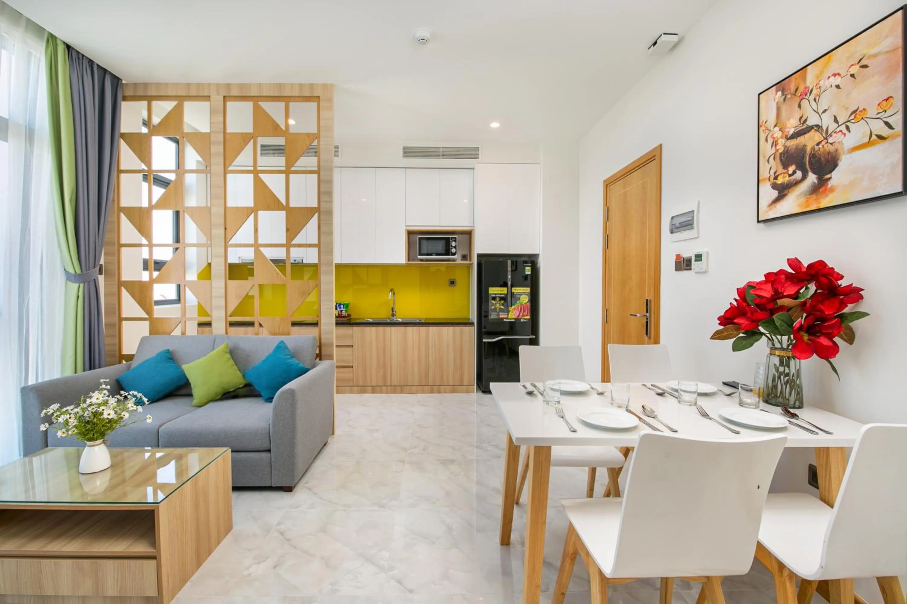 Kitchen or kitchenette in Sun River Hotel & Apartment