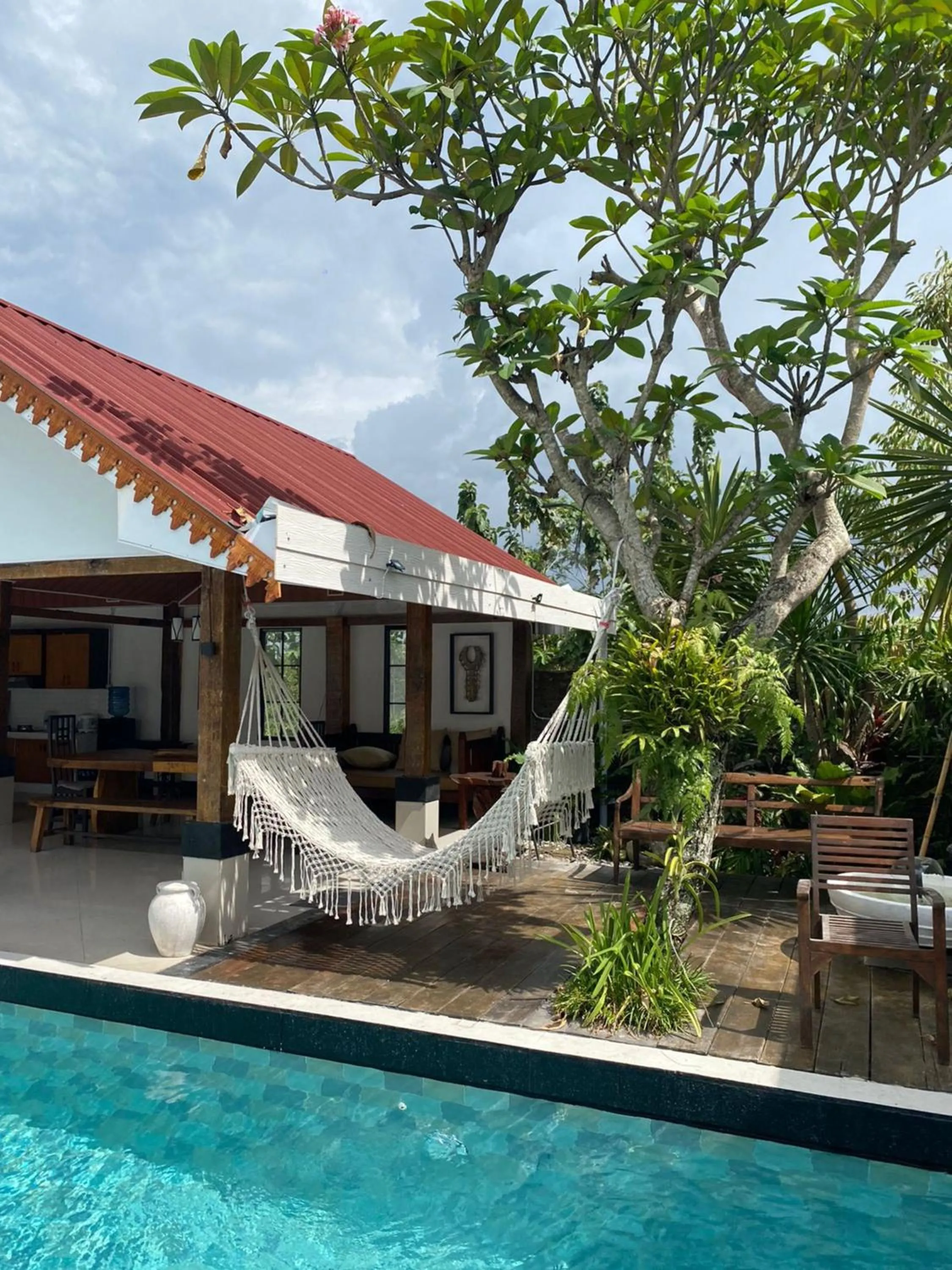 Pool view in Villa Padi Pakem